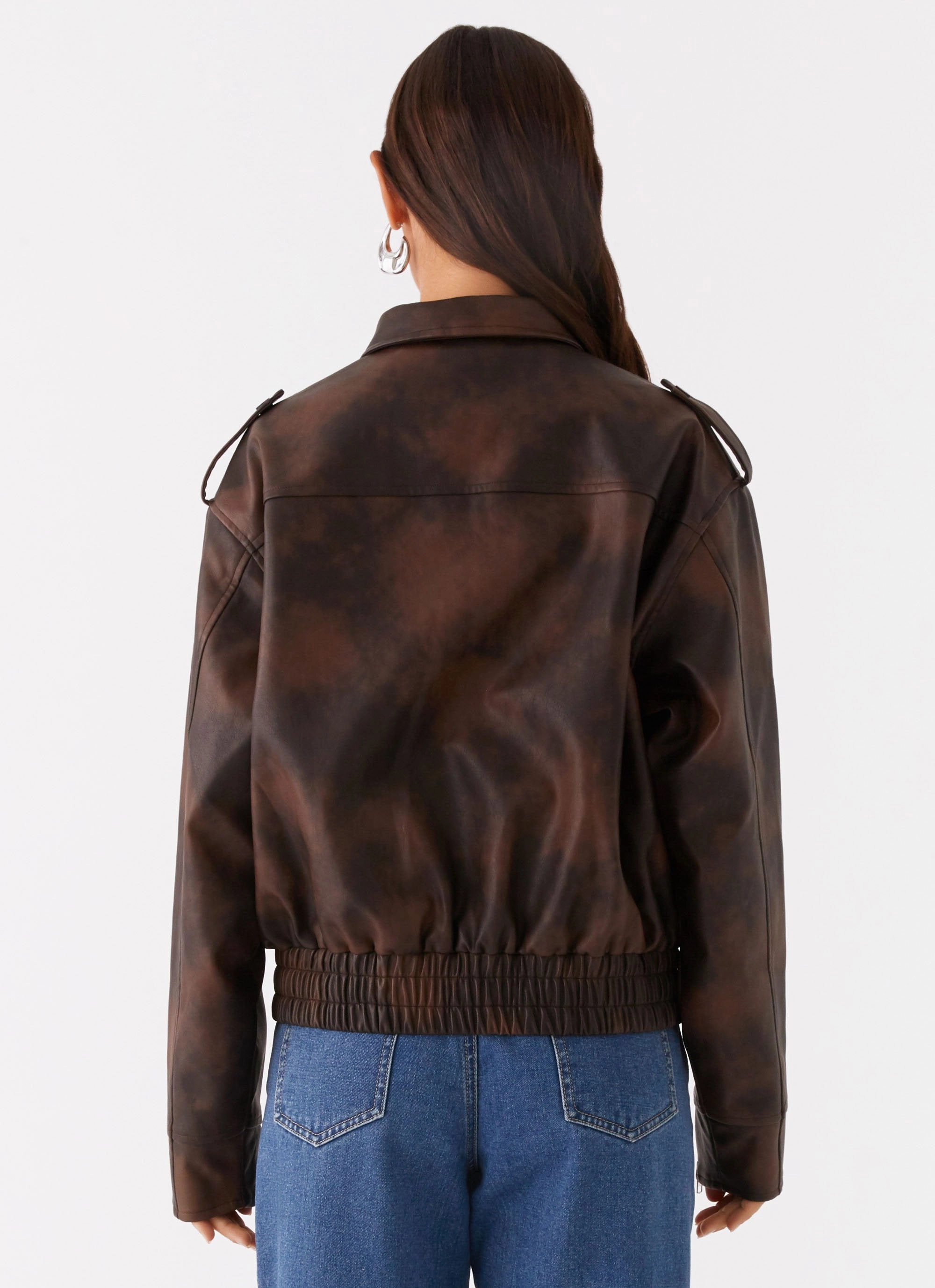 Chicago Bomber Jacket - Chocolate Weatherproof Zippers