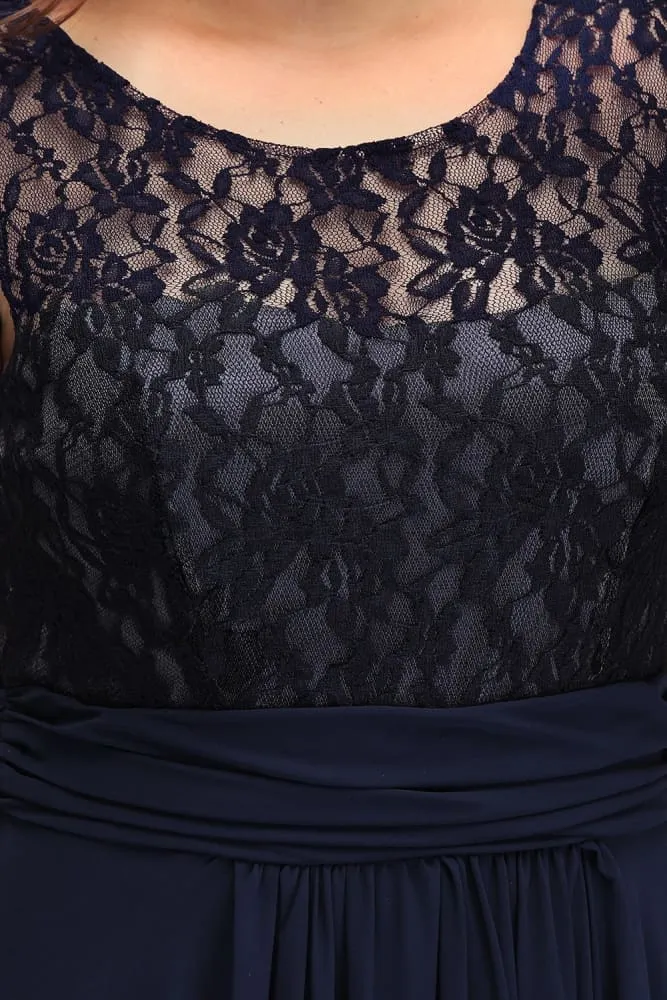 Chiffon Lace Long Elegant Evening Dresses Plus Size