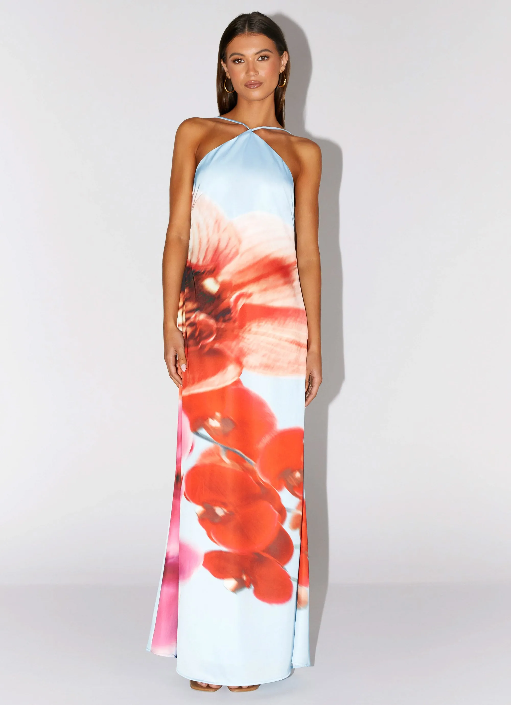 Chloe Maxi Dress - Turquoise Bloom Seasonal Trend