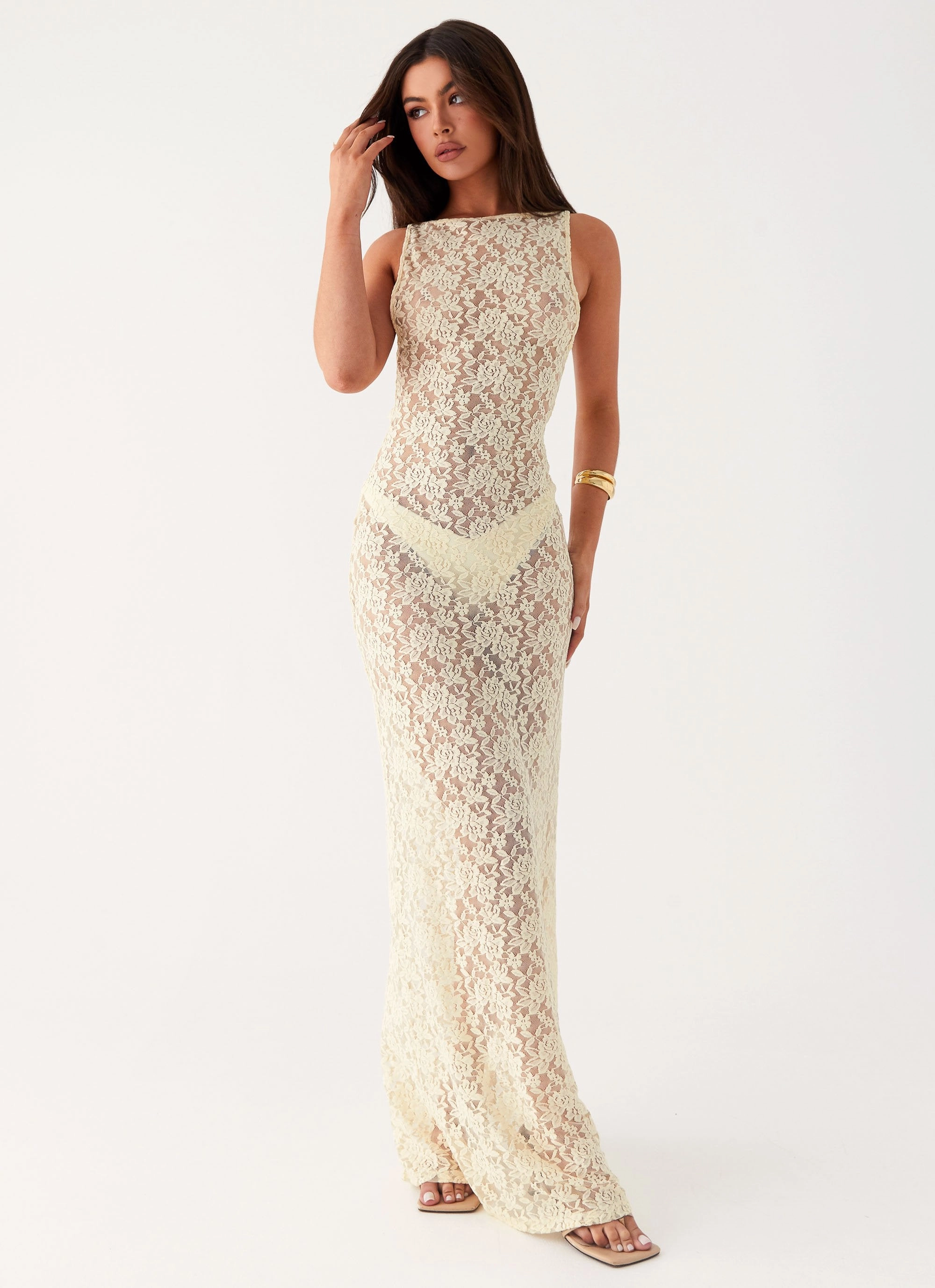 Soft Wear Promised Land Lace Maxi Dress - Ivory