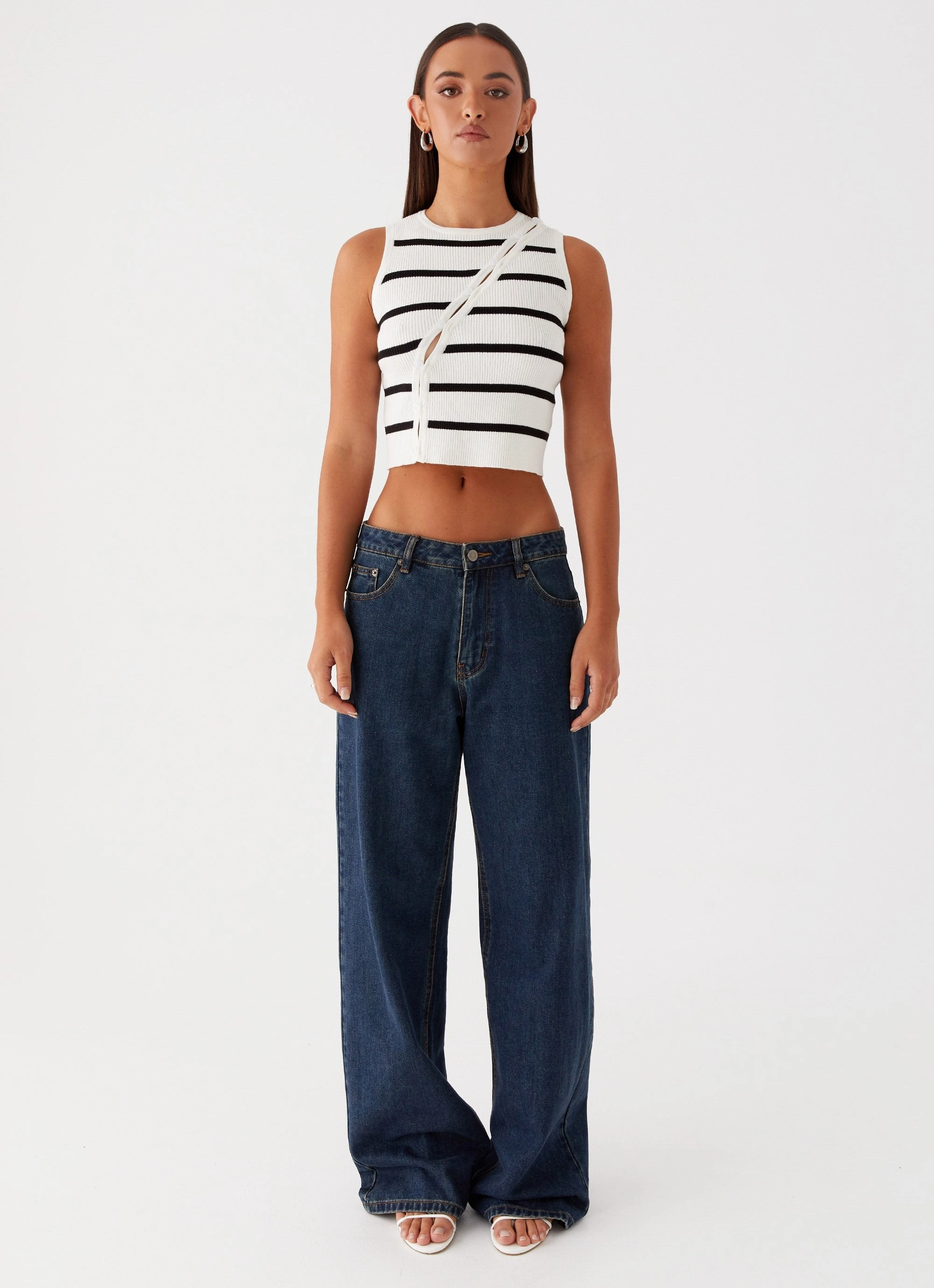 Airflow Ventilation Anti Pill Surface Chromatic Charm Knit Top - Ivory