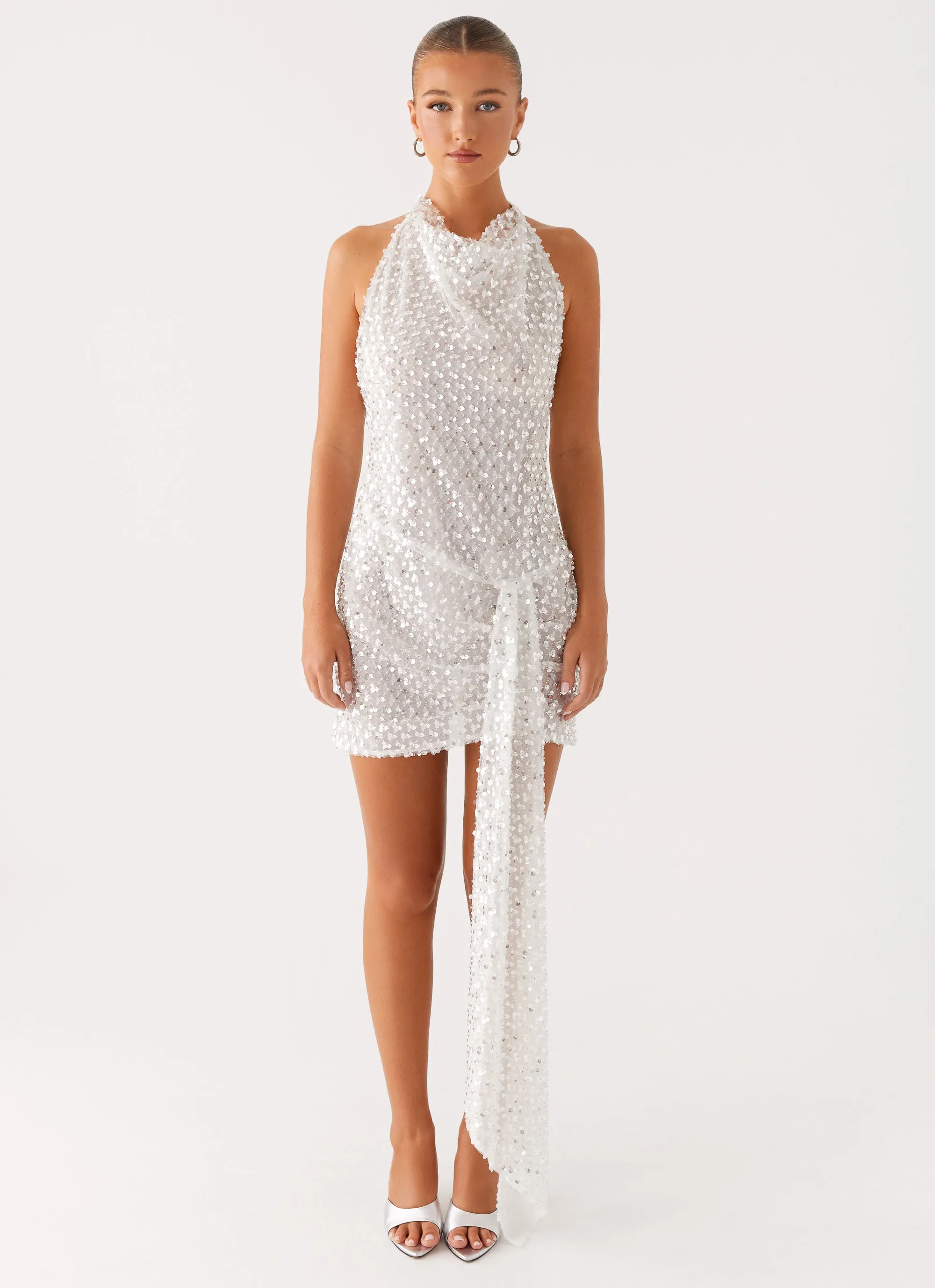 Errand Ready Cinta Sequin Mini Dress - Silver