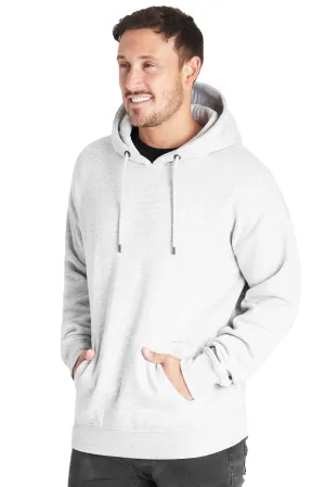 CityComfort Mens Hoodie, GREY MARL Plain Pullover Hooded Sweatshirts