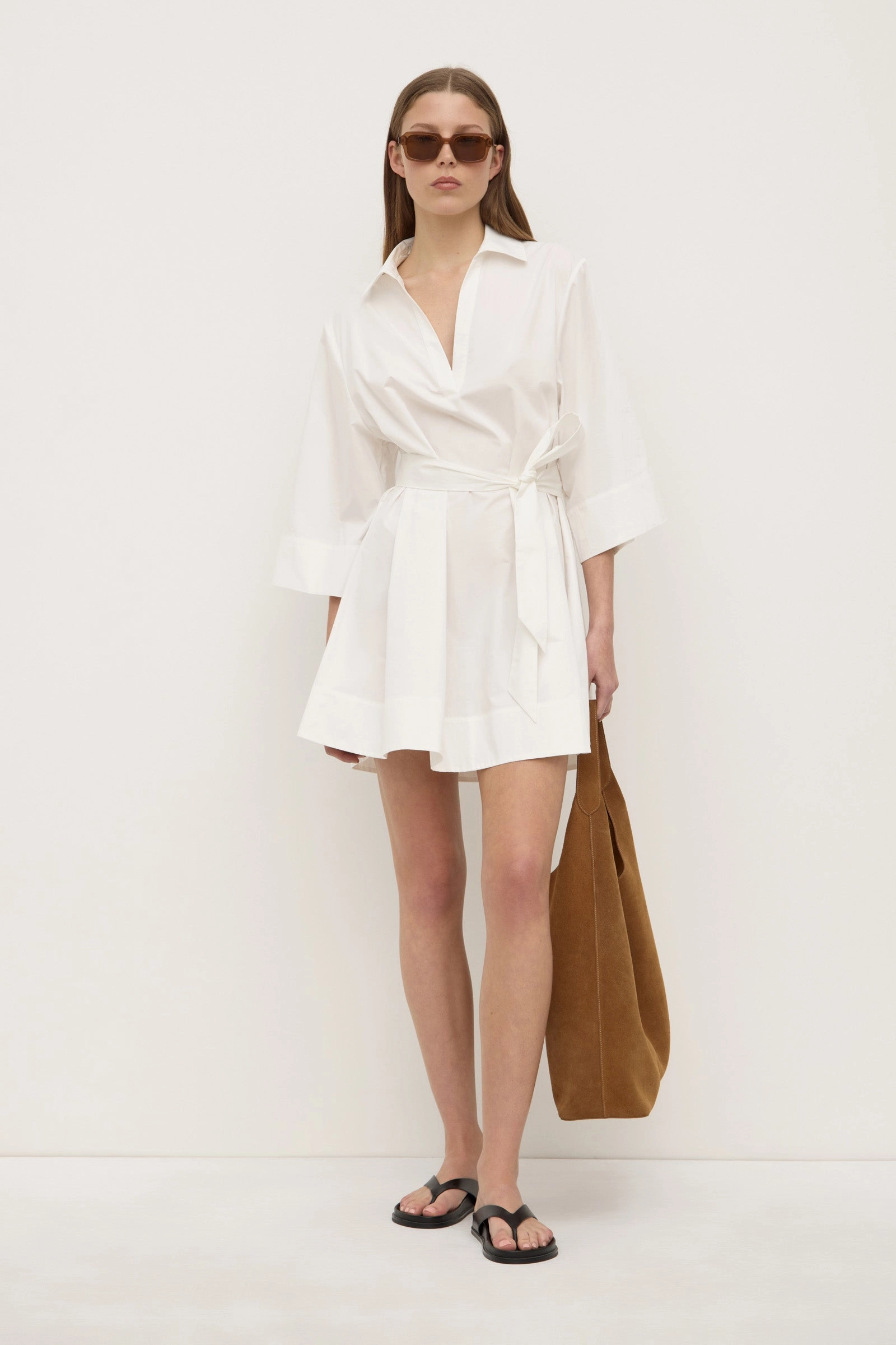 Layered Fit Claire Mini Shirt Dress