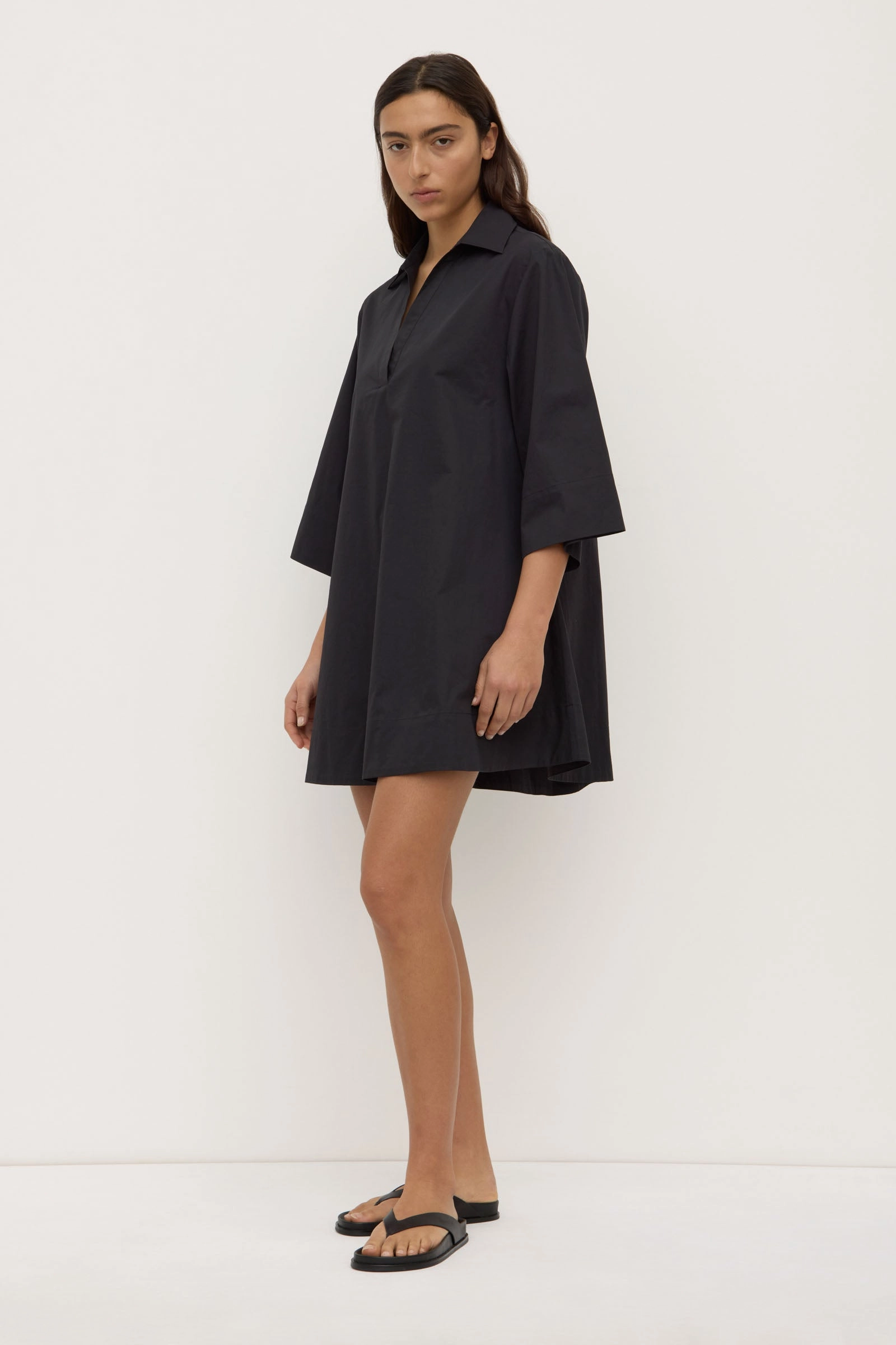 Claire Mini Shirt Dress Baby-Shower Tasteful Detail