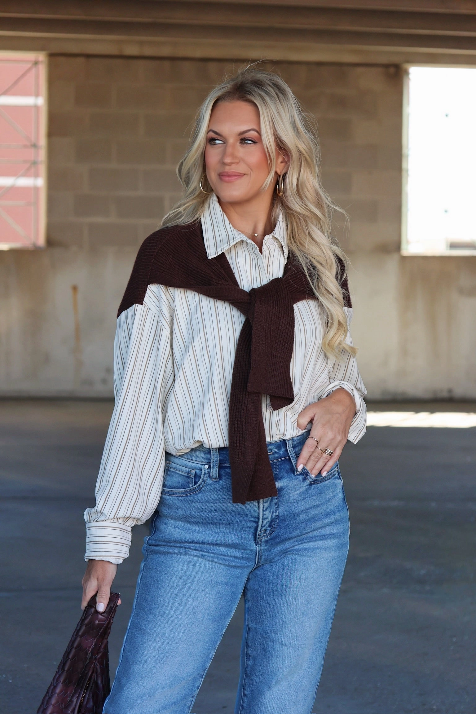 Clarissa Mixed Top Stretchable Waistband