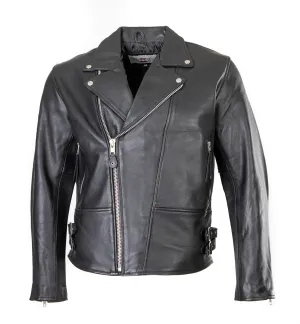 Classic leather patrol jacket for rocks and bikers 101