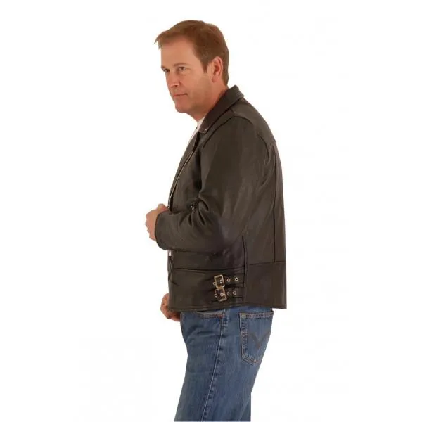 Classic leather patrol jacket for rocks and bikers 101