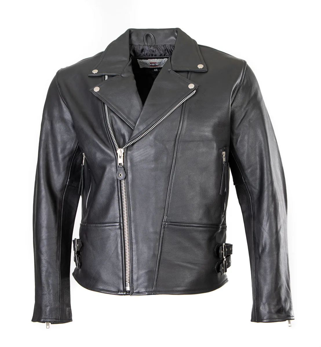 Classic leather patrol jacket for rocks and bikers 101