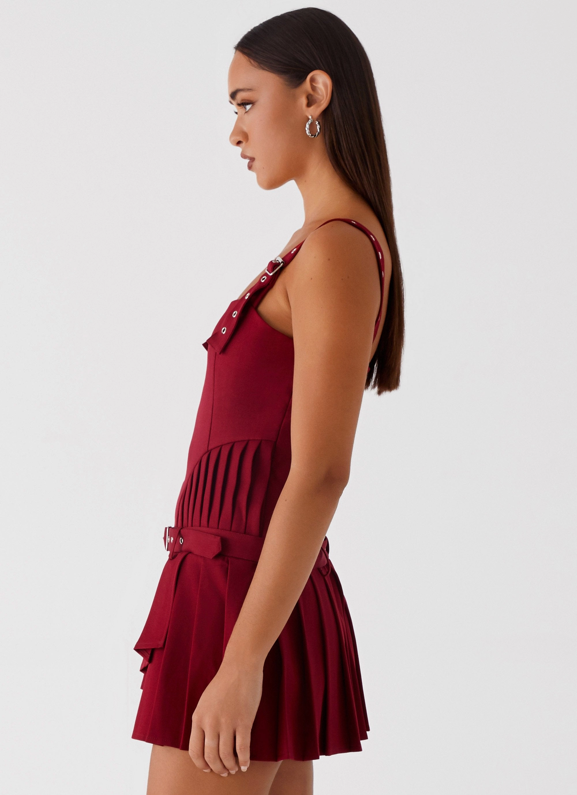 Uma Mini Dress - Cherry Red Perfect Fit Wear