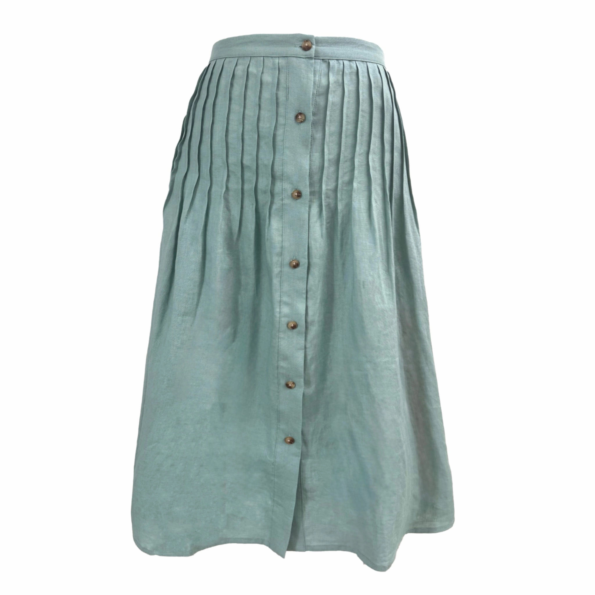 MASON'S DAUGHTER | Andrea Skirt, Sage Green FrenchTerryTexture Ventilated Back Panel