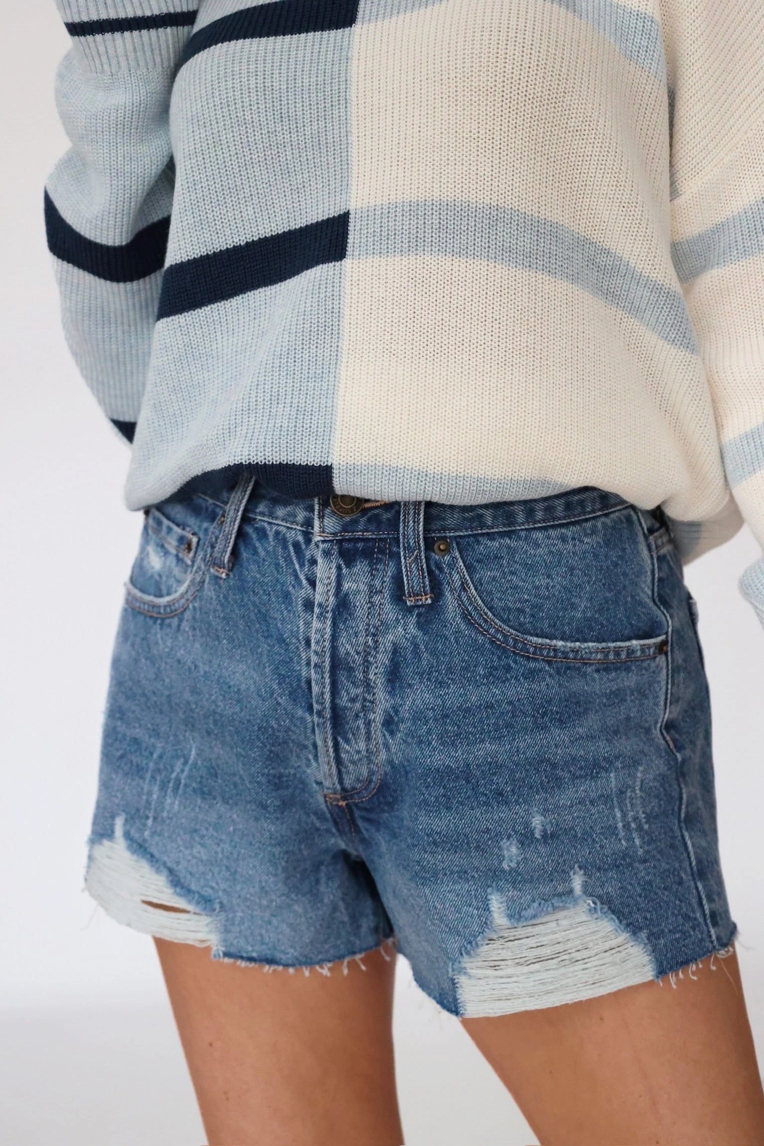 Classic Hi-Rise Denim Short - Vintage Indigo(FINAL SALE) AntiStaticFinish