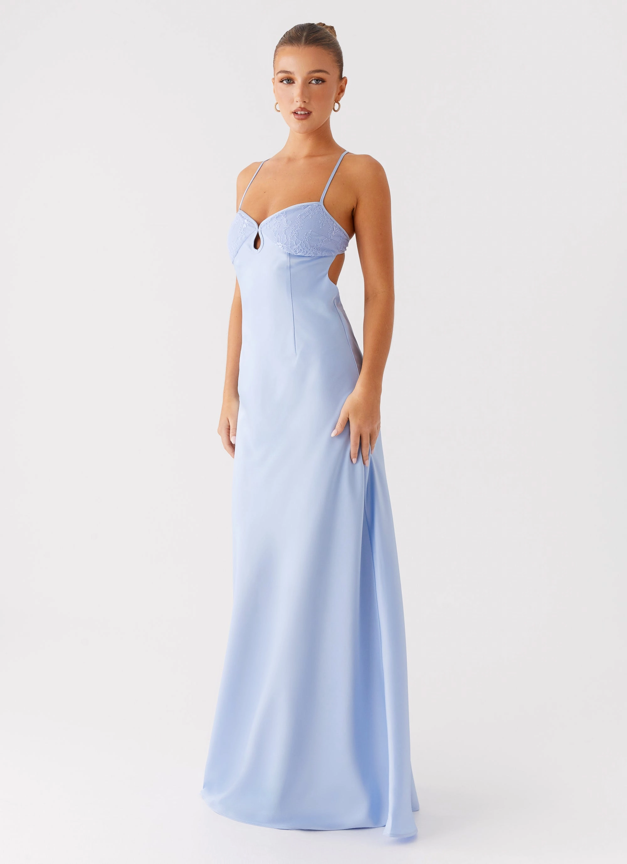 Sleek Tone Luxe Fit Joanie Maxi Dress - Blue