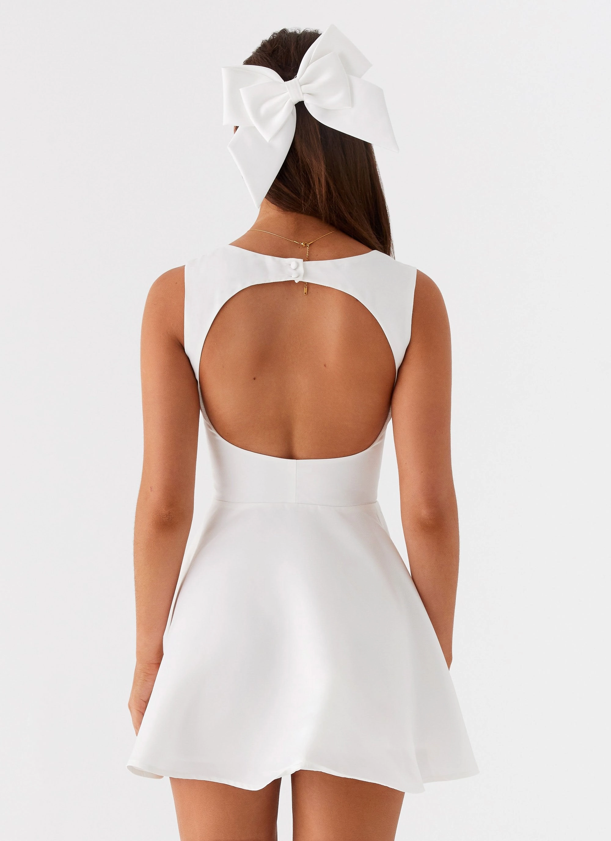 Candice Mini Dress - White Motion Light