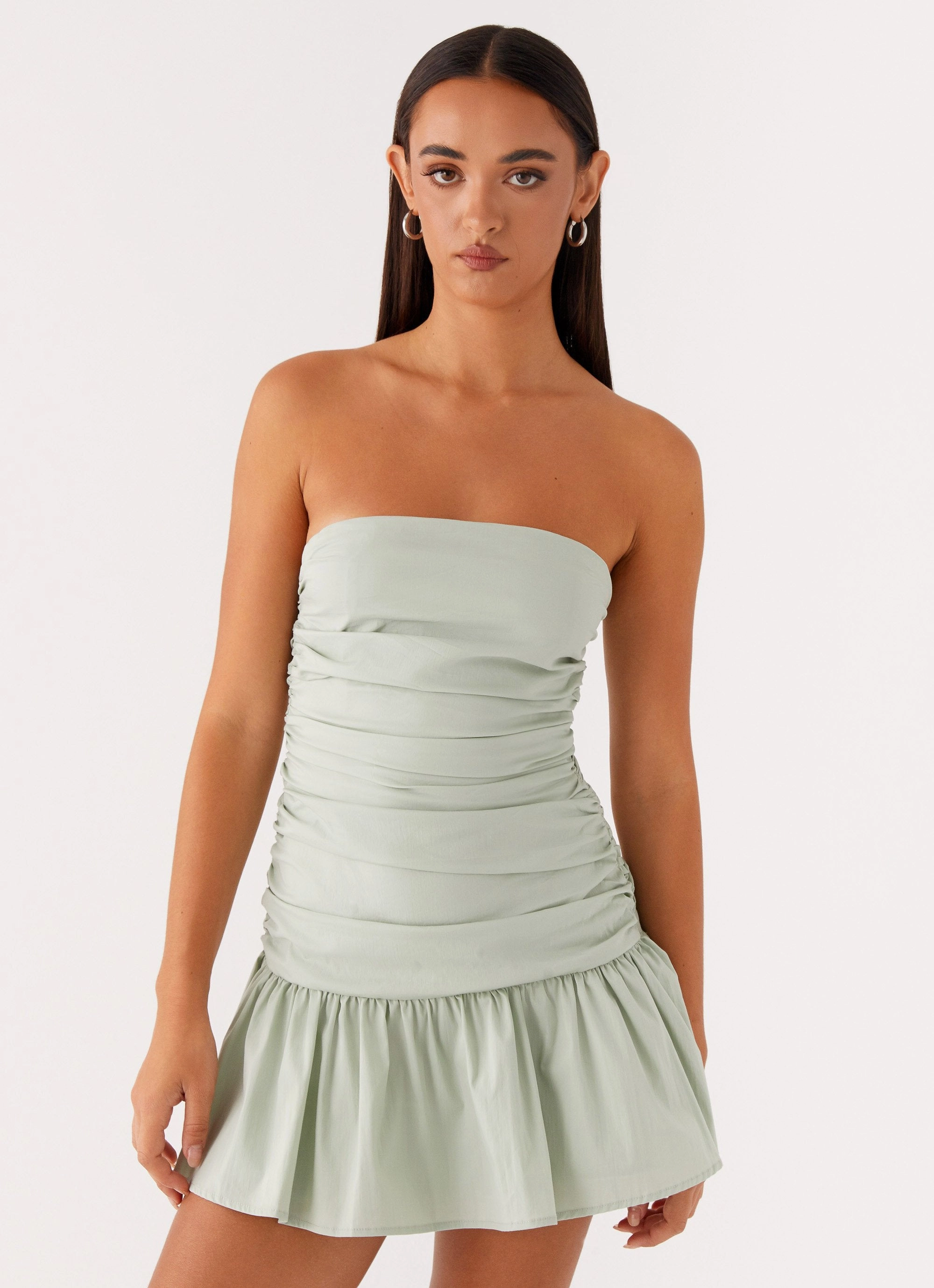 Carmel Mini Dress - Sage Work Ready