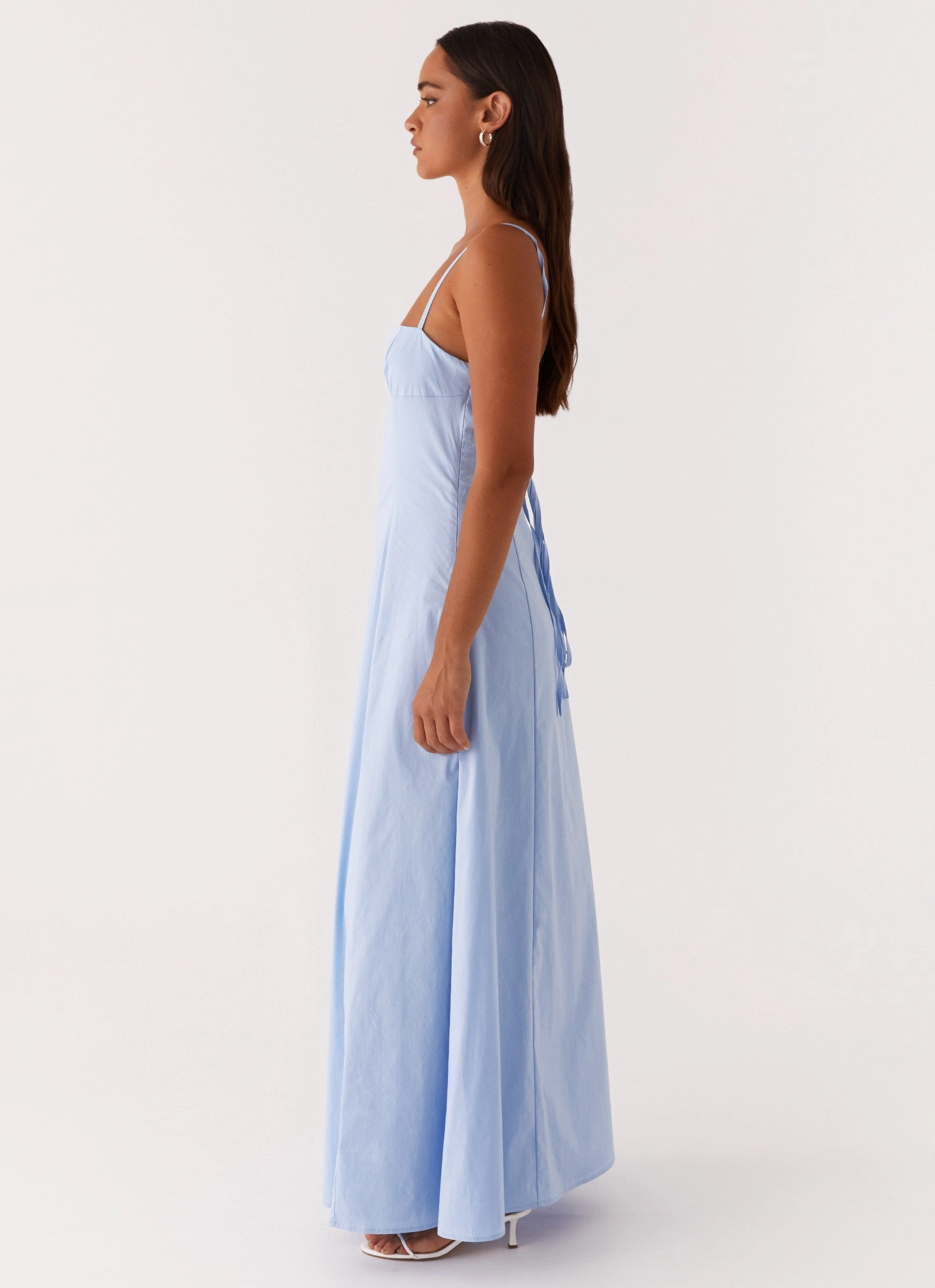 Clear As Day Maxi Dress - Blue Smooth Edge Stylish Comfort