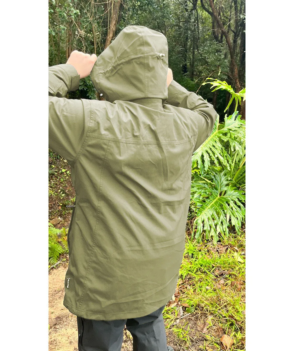 CLEARANCE - Cartel Seattle Stretch Shell Jacket Army Green Plus Sizes 18-30