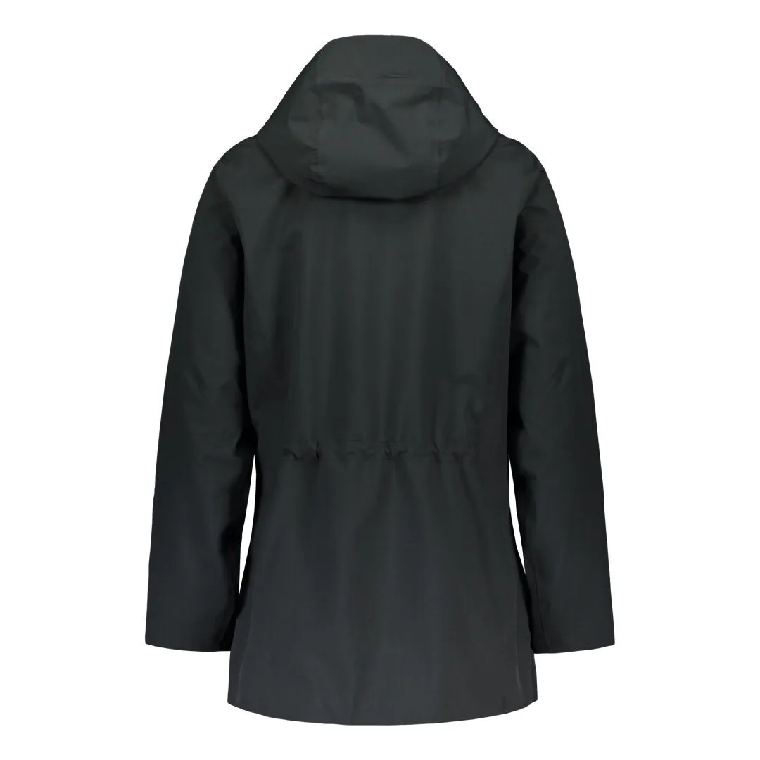 CLEARANCE - Raiski Magde Long Womens Plus Size Rain Shell Jacket Black Size 22