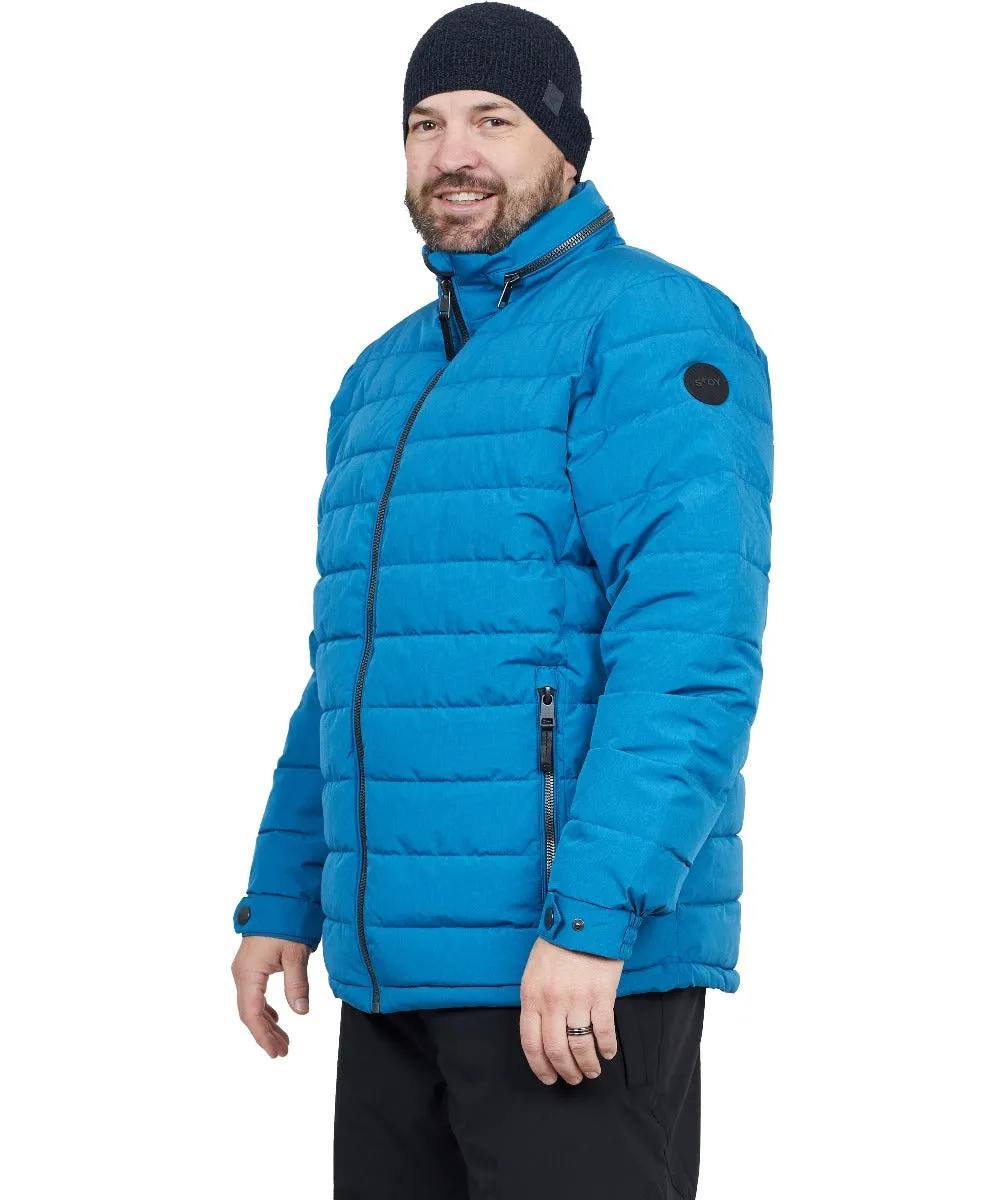 CLEARANCE - Stoy Friedrich Mens Plus Size Puffer Jacket Blue Sizes 2XL