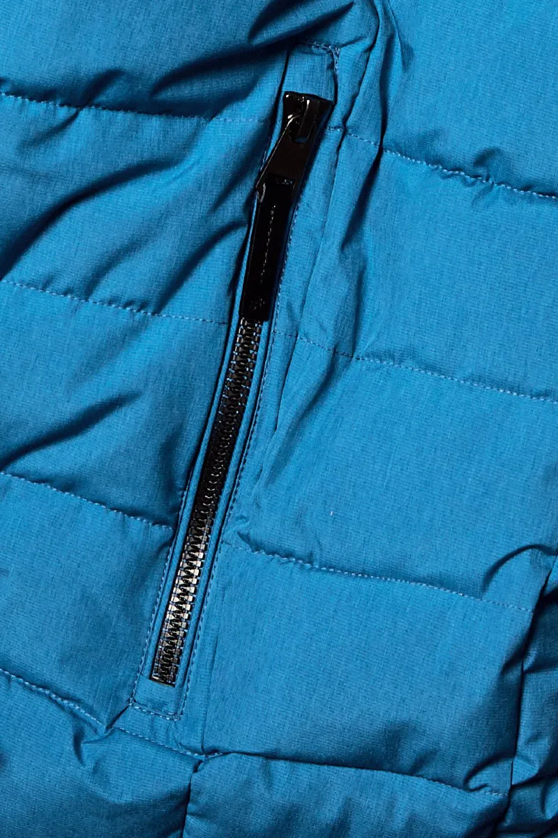 CLEARANCE - Stoy Friedrich Mens Plus Size Puffer Jacket Blue Sizes 2XL