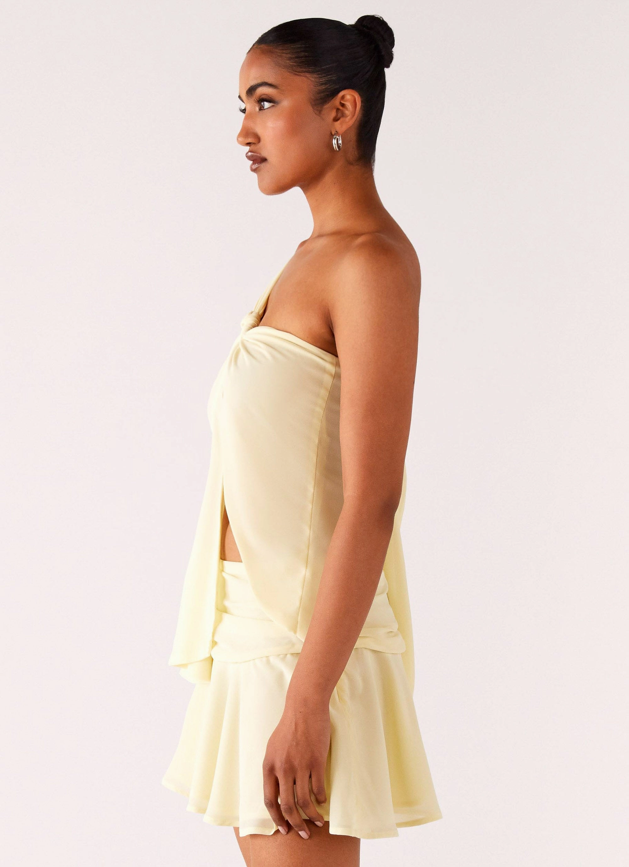 Delight Me Asymmetrical Top - Yellow Ergonomic Fit