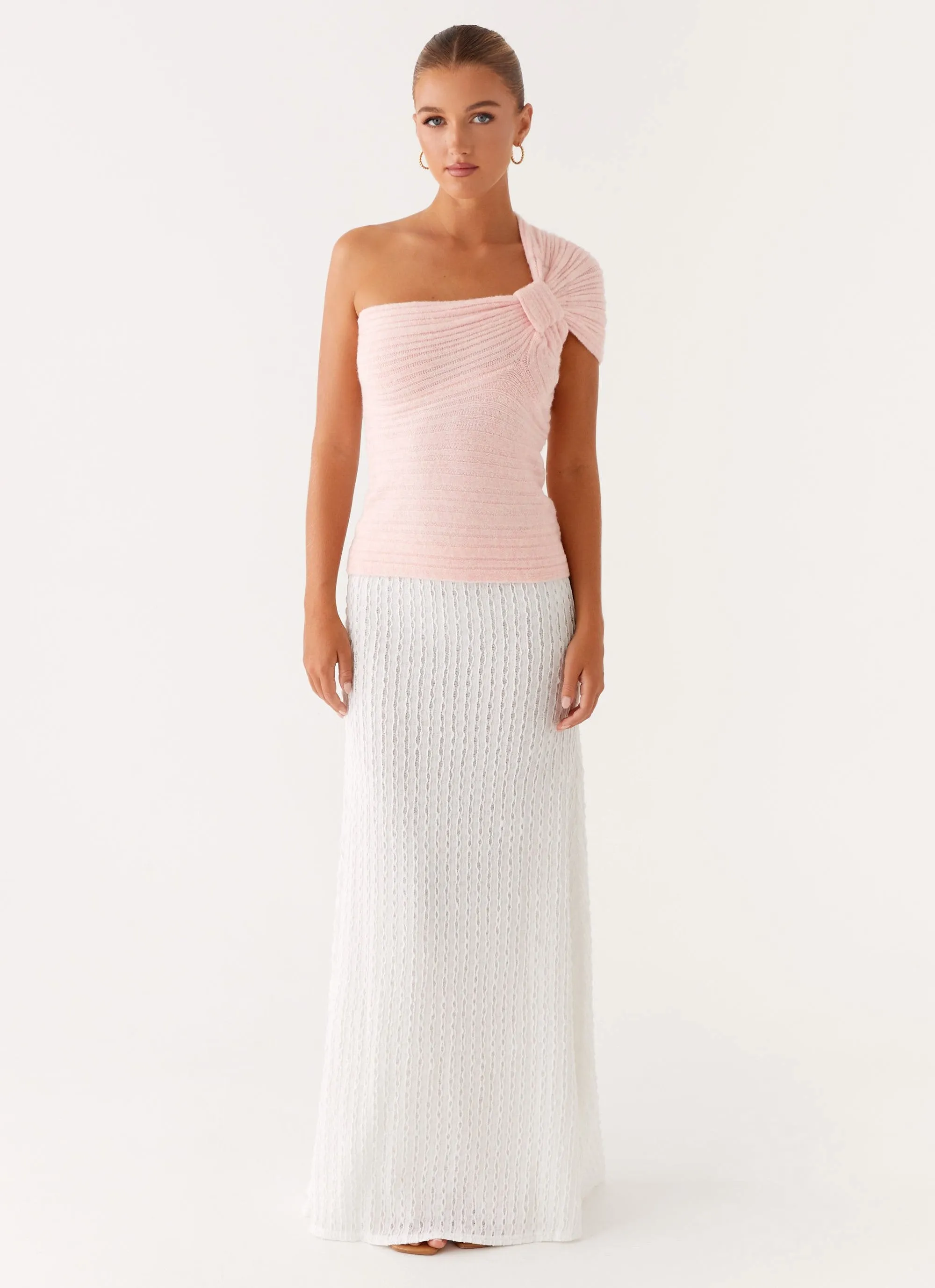 Clovelly Maxi Skirt - White Chafe Resistant