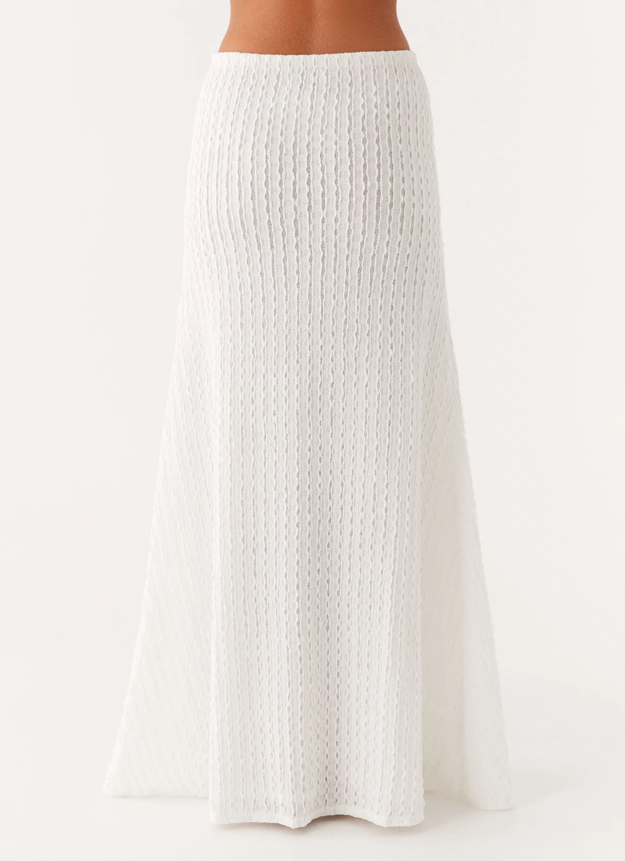 Material Innovation Clovelly Maxi Skirt - White