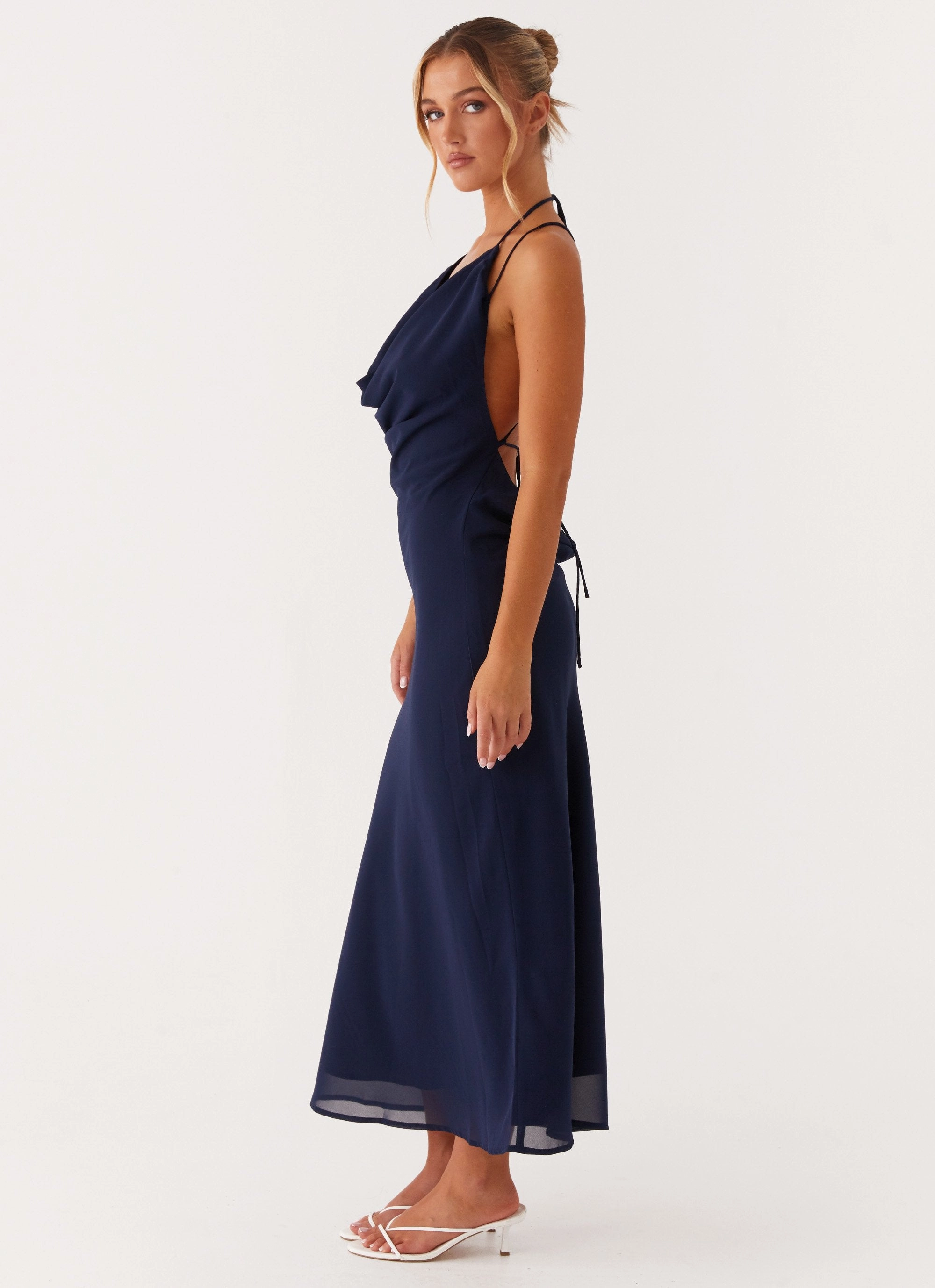 Clover Club Maxi Dress - Navy Quick Look