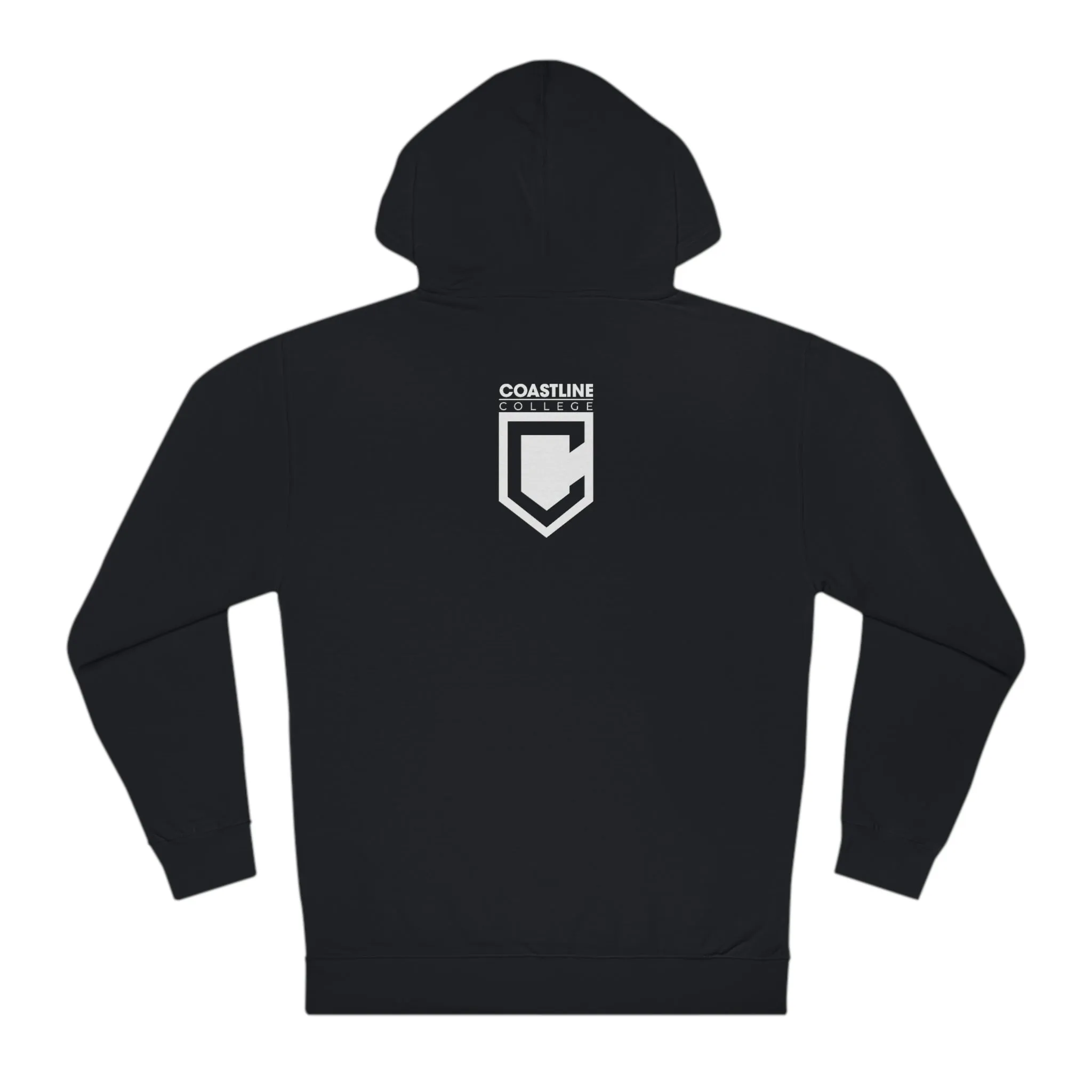 Coastline Veterans Resource Center Black Camo Unisex Hooded Sweatshirt - Front Logo