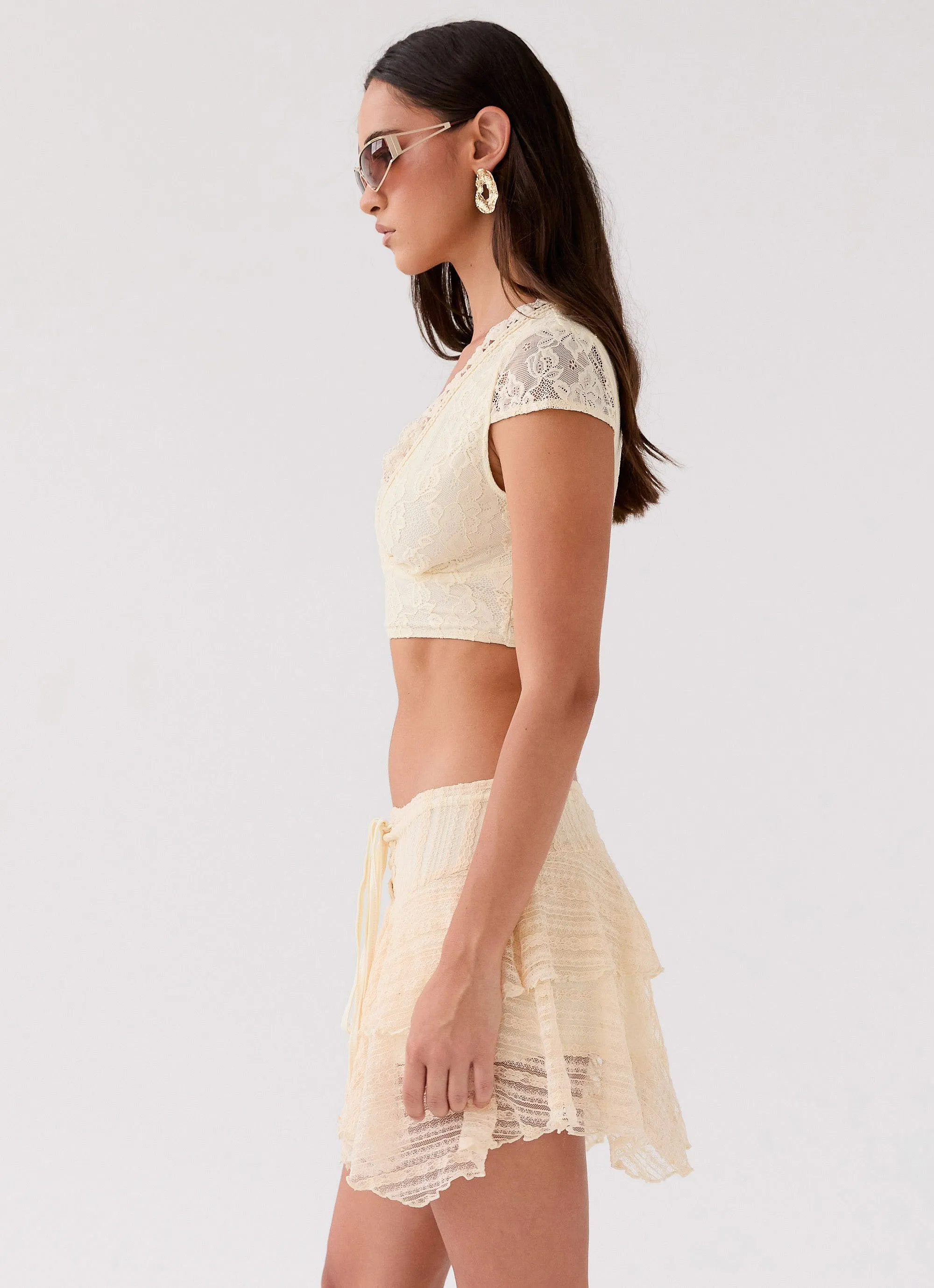 Coconut Cove Mini Skirt - Ivory Dance Practice Classic Fit