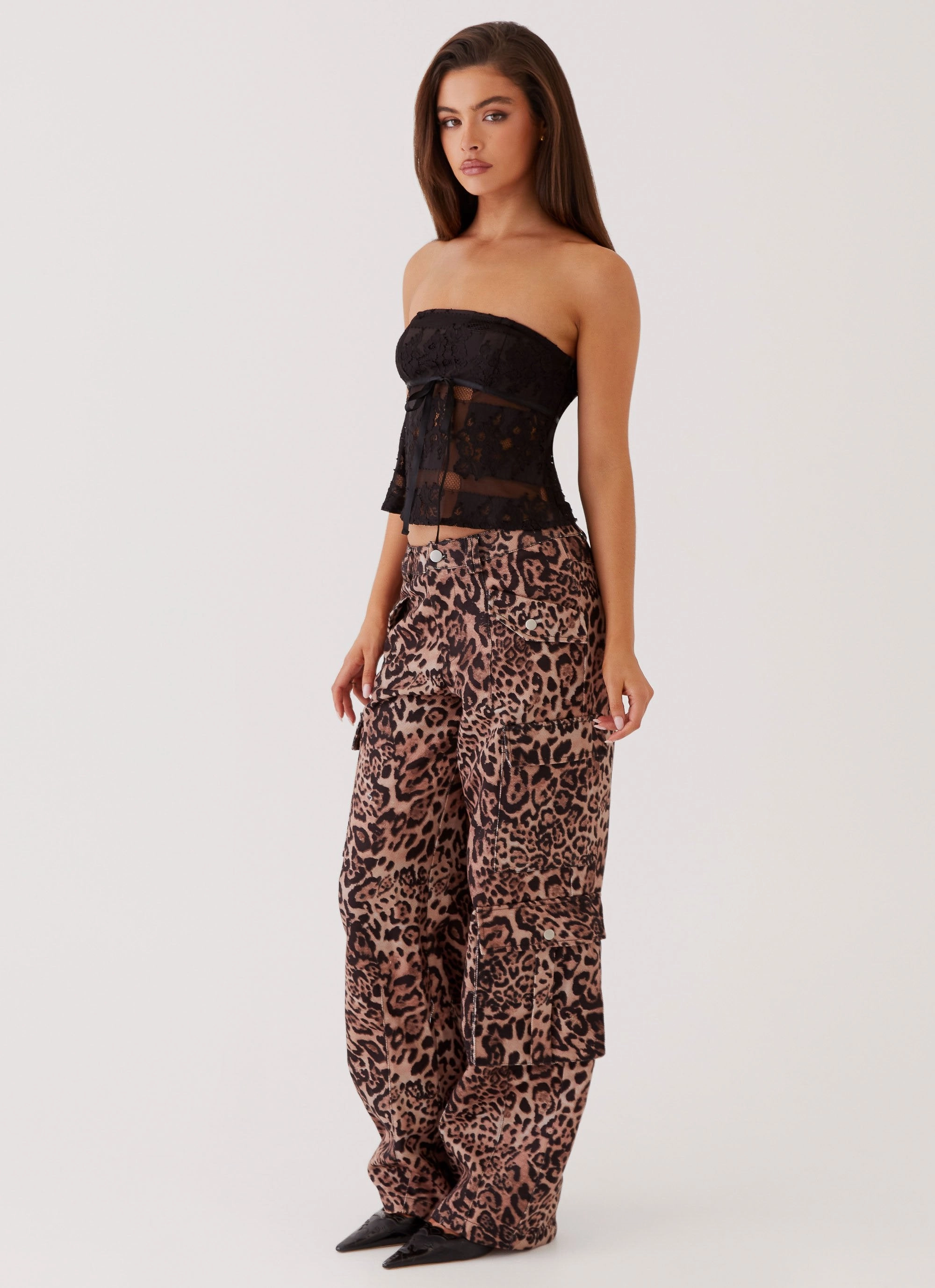 MeshLining Break It Off Strapless Top - Black