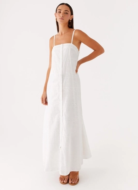 Cole Maxi Dress - White NonToxic Certification Gloss Accent Cole Maxi Dress - White