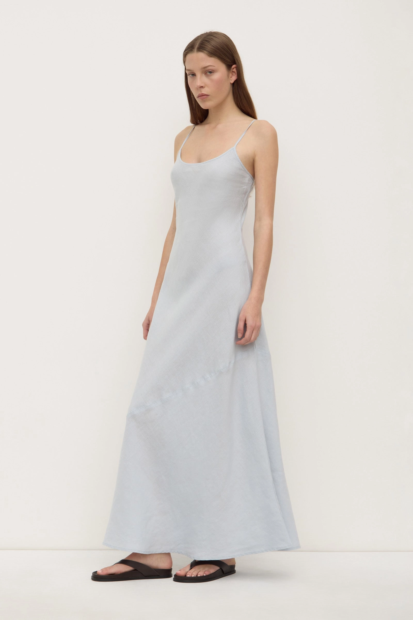 Sculpted Fit All Wear Colette Linen Slip Dress