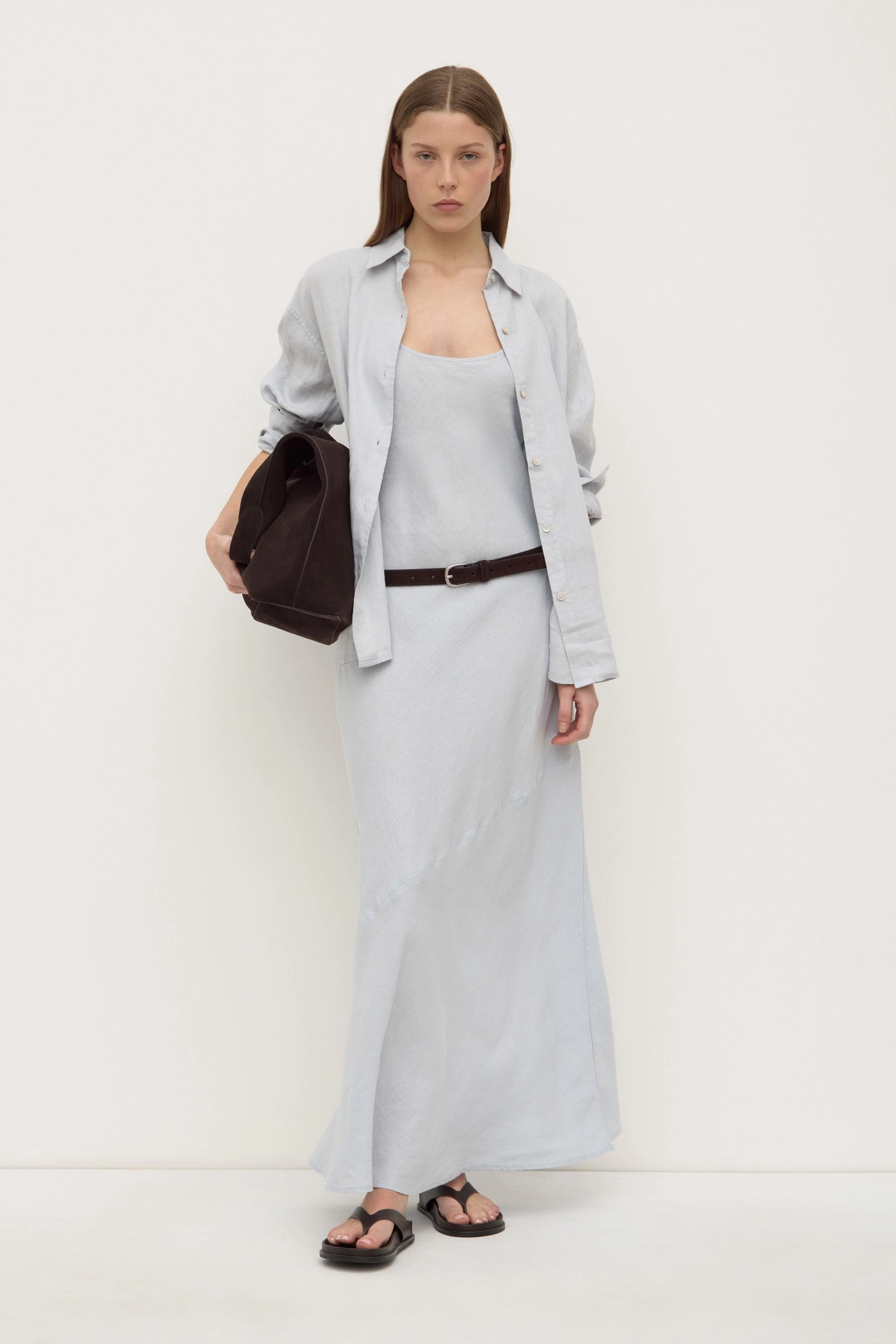 Colette Linen Slip Dress Winter Proof