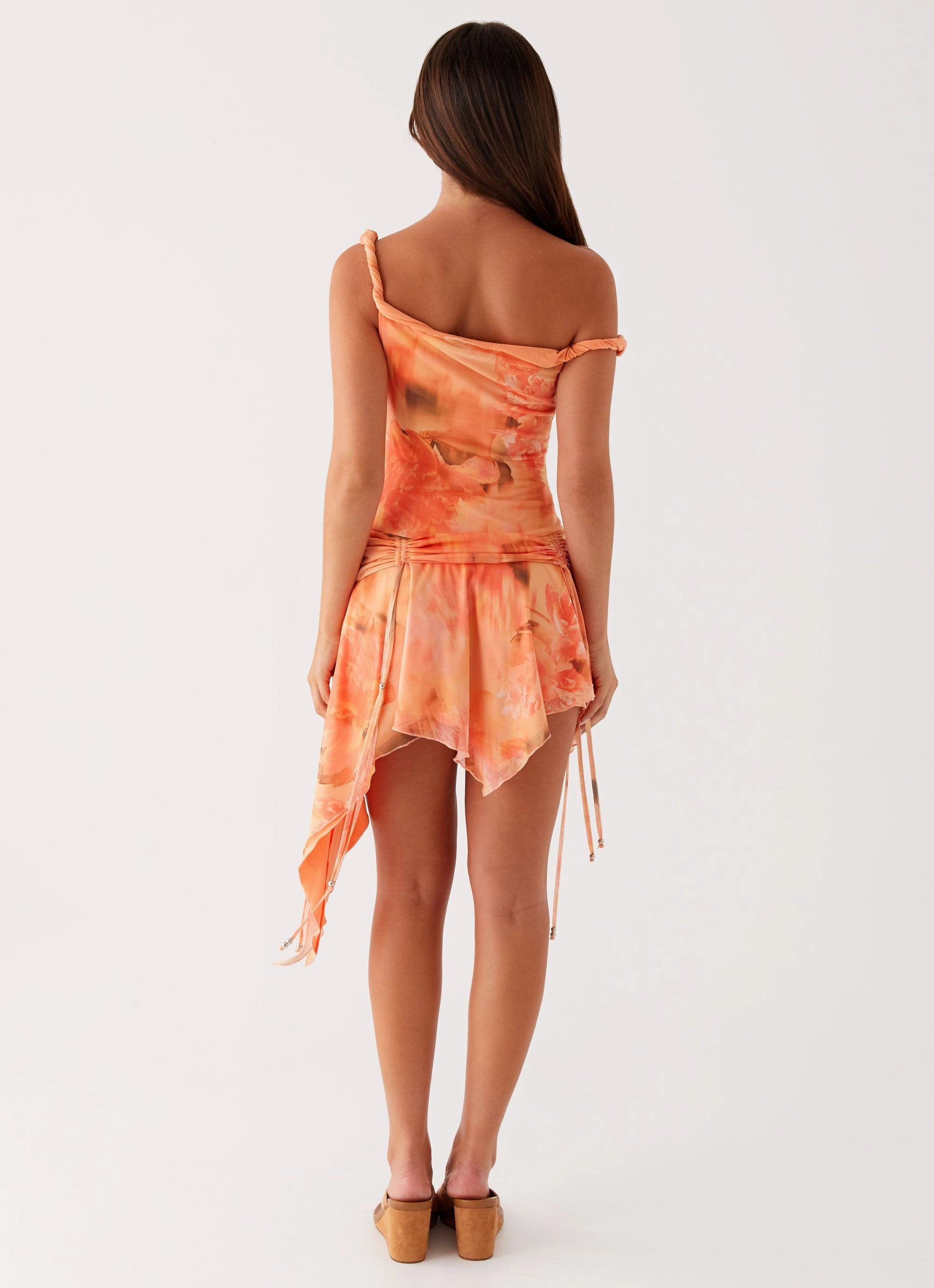 Peace View Catch Up Mini Dress - Sunset Floral