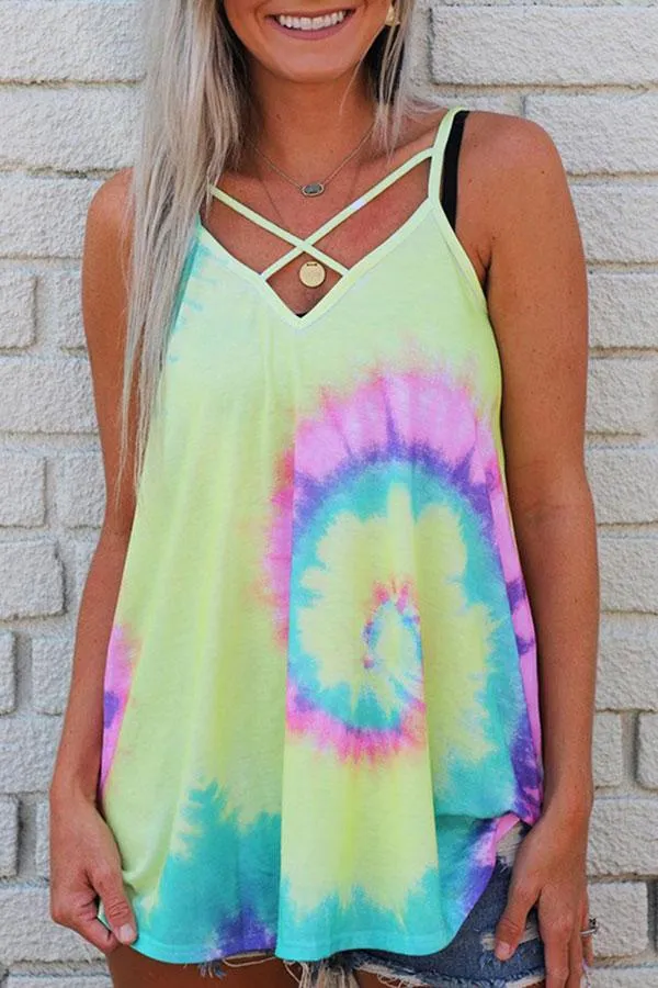 Colorful Tie Dye Camisole