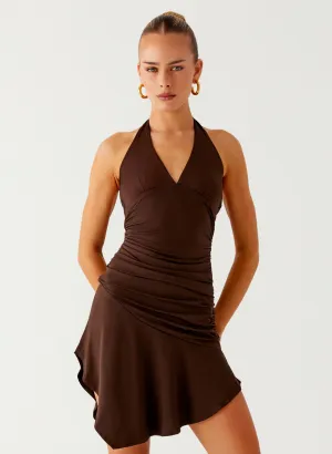 Colt Mini Dress - Chocolate Trendy Look