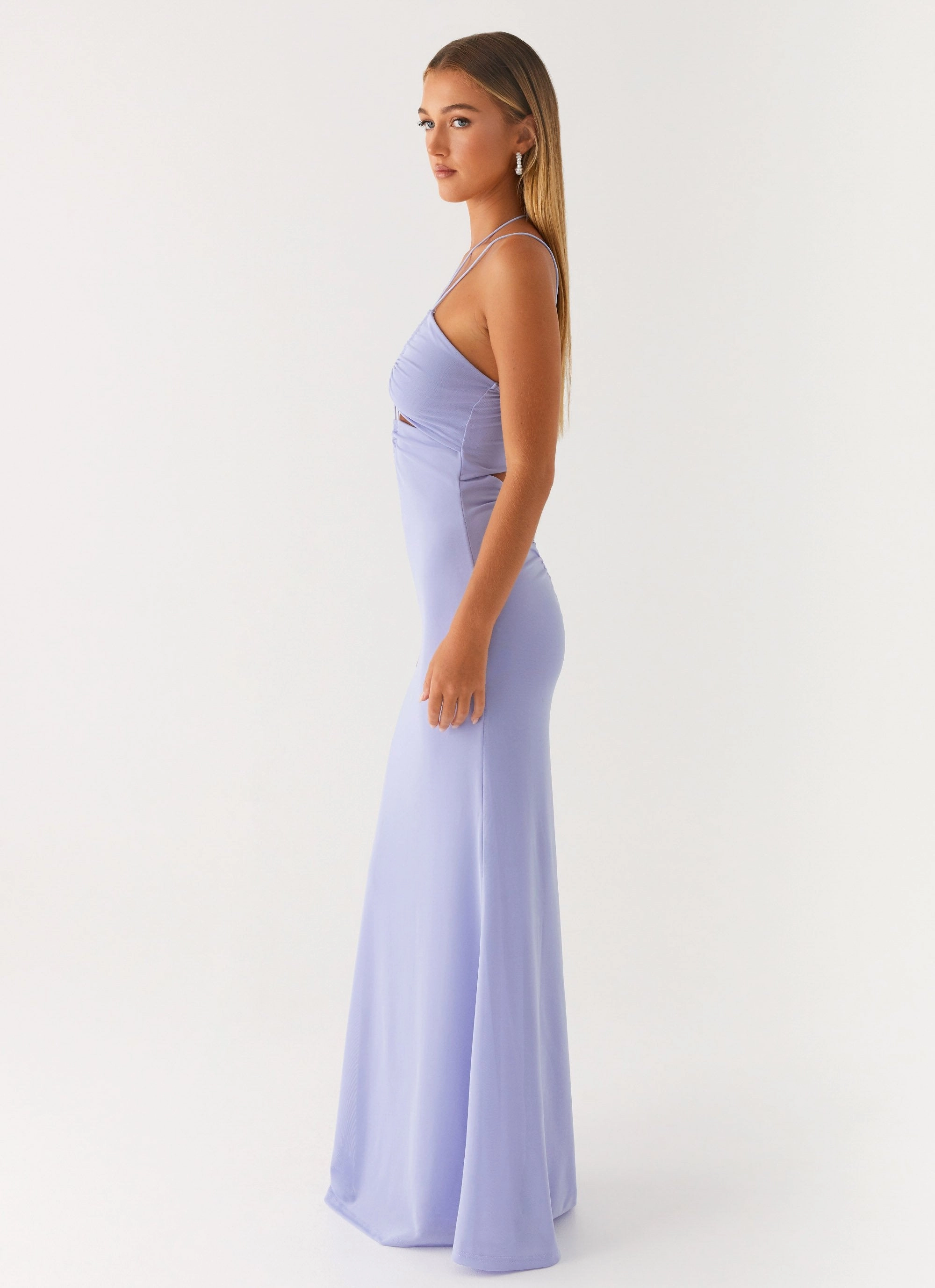 Roberta Maxi Dress - Heather Blue Effortless Pair Smart Pairing