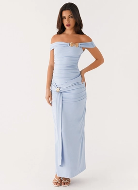 Comfort-Centric Wear Majorly Maxi Dress - Blue Light Flow Majorly Maxi Dress - Blue