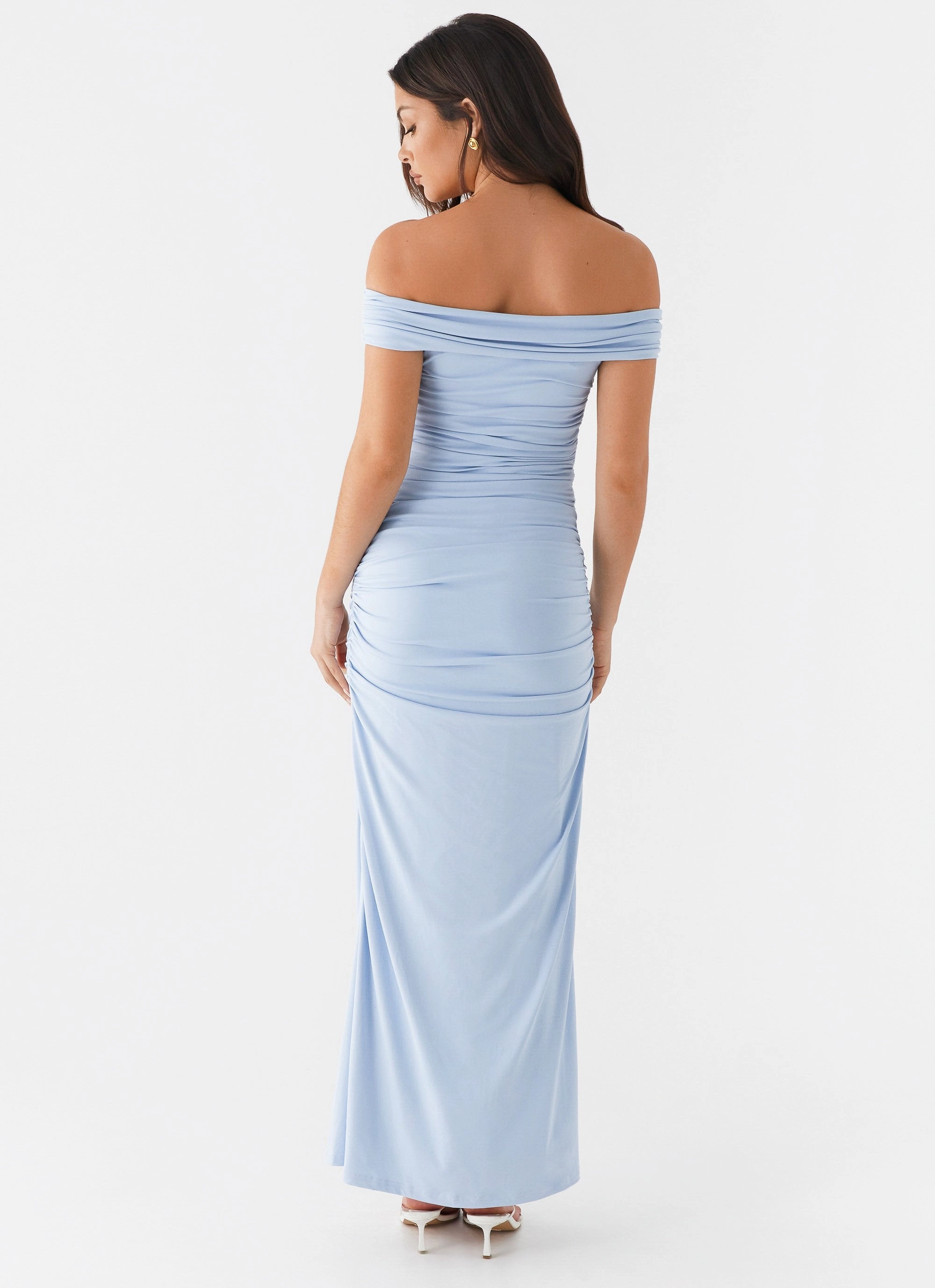 Majorly Maxi Dress - Blue Light Weight Crinkle Effect