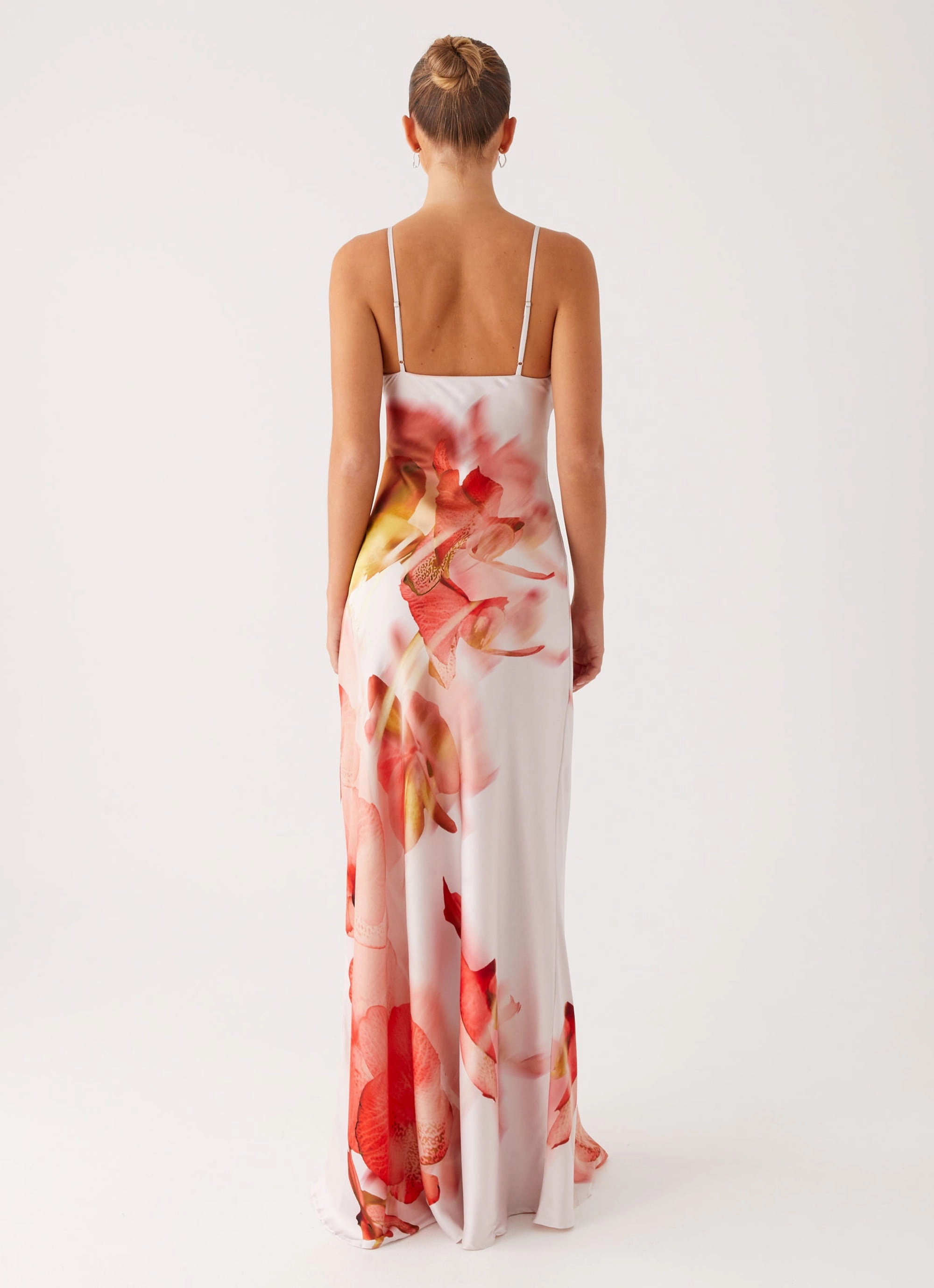 High-waisted evening piece Pacha Maxi Dress - Peach Rose
