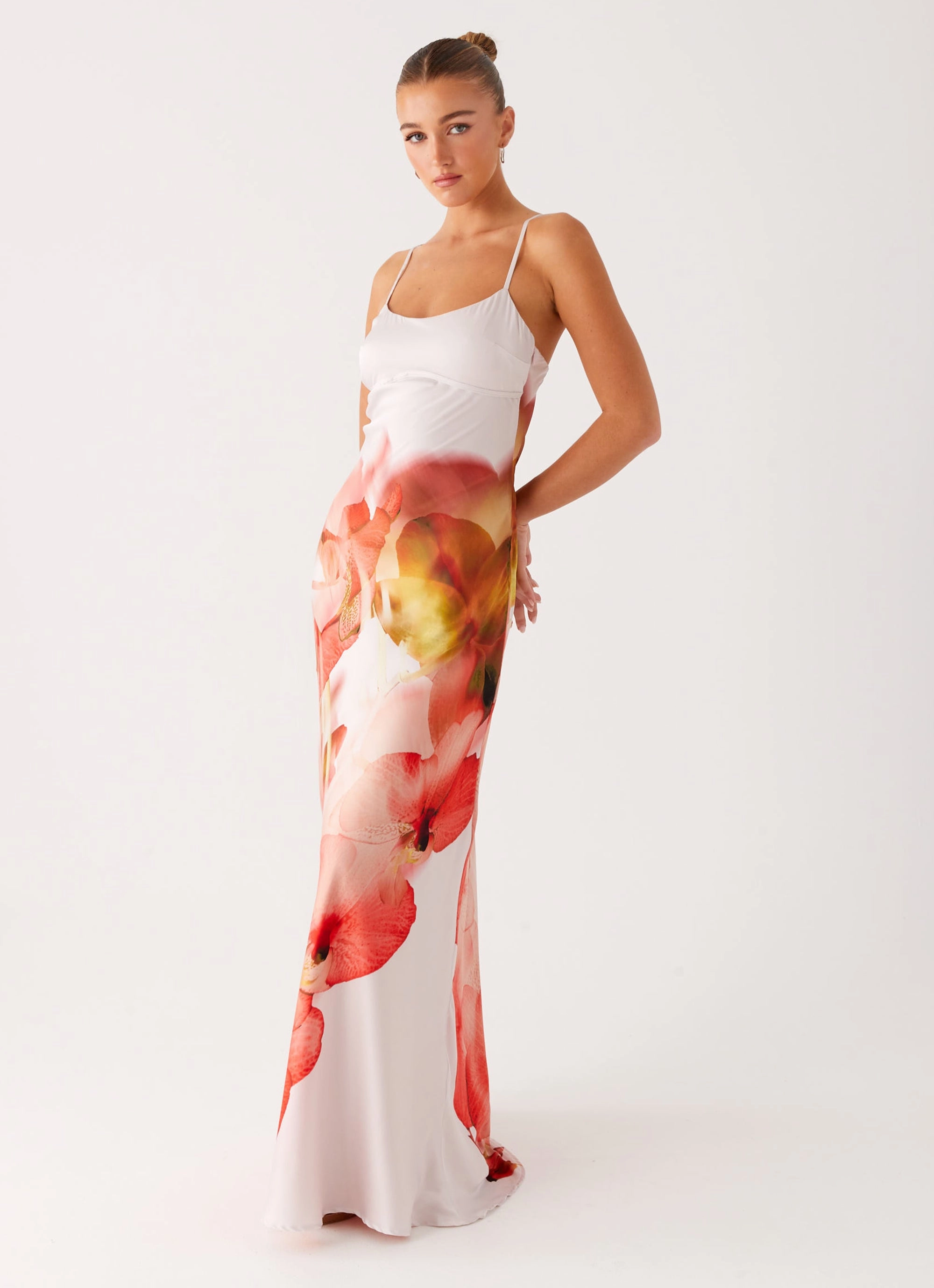 Vintage feel Pacha Maxi Dress - Peach Rose