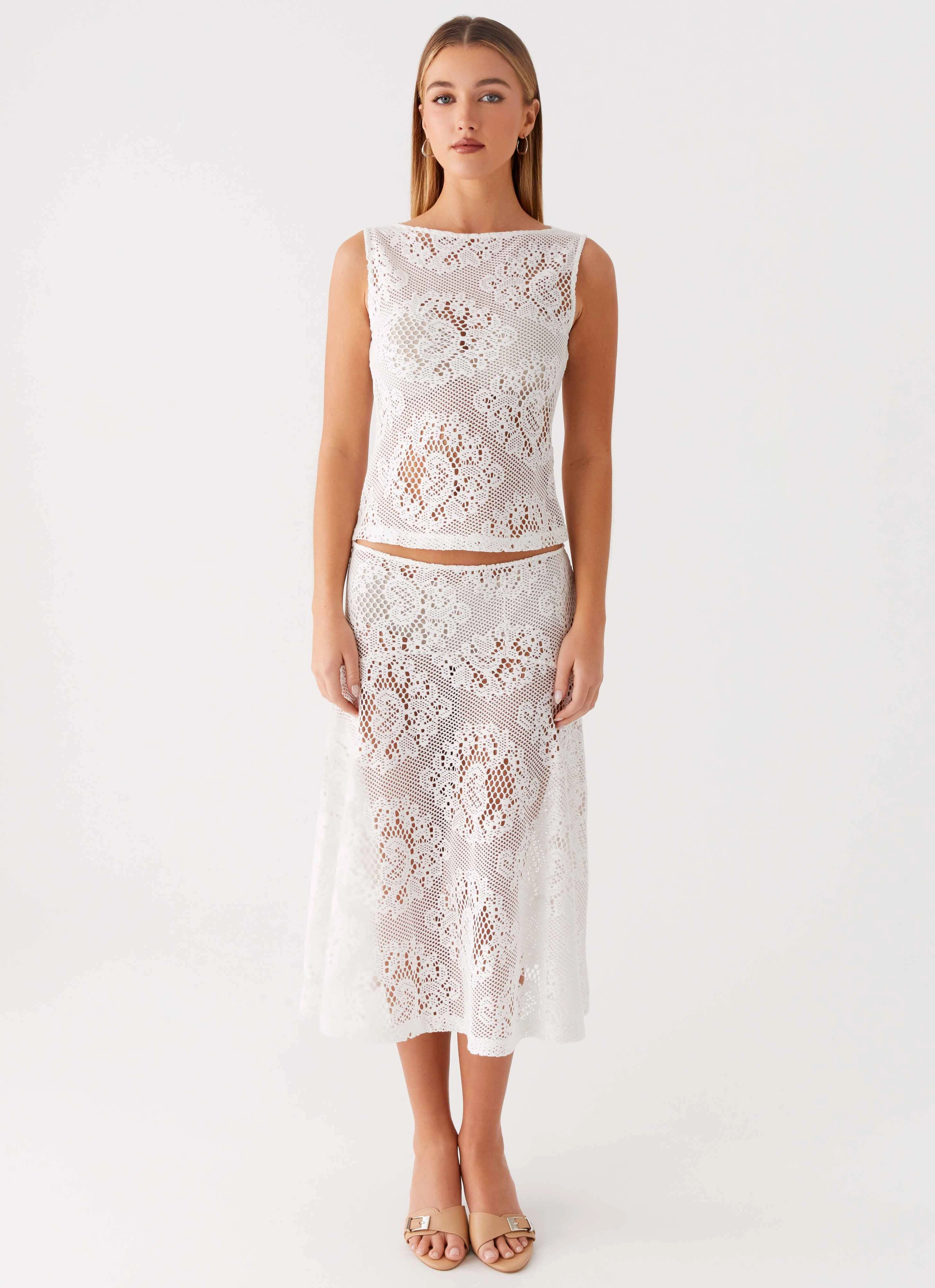 Virelle Lace Top - Ivory LongLastingDurability
