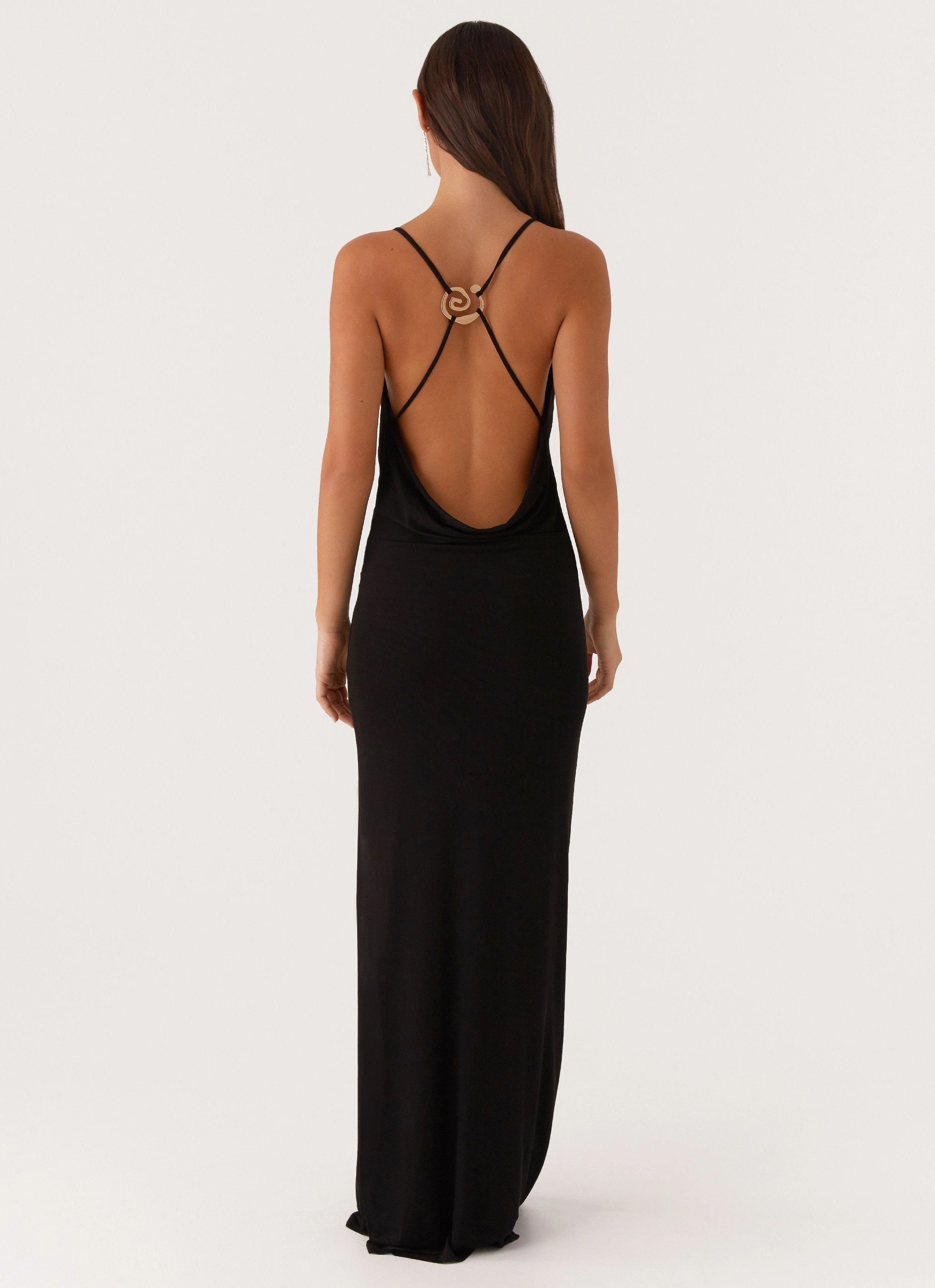 Game Player Maxi Dress - Black Perfect Waist