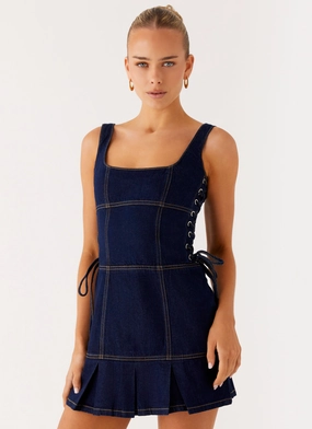 Transitional-Wear Preston Mini Dress - Indigo