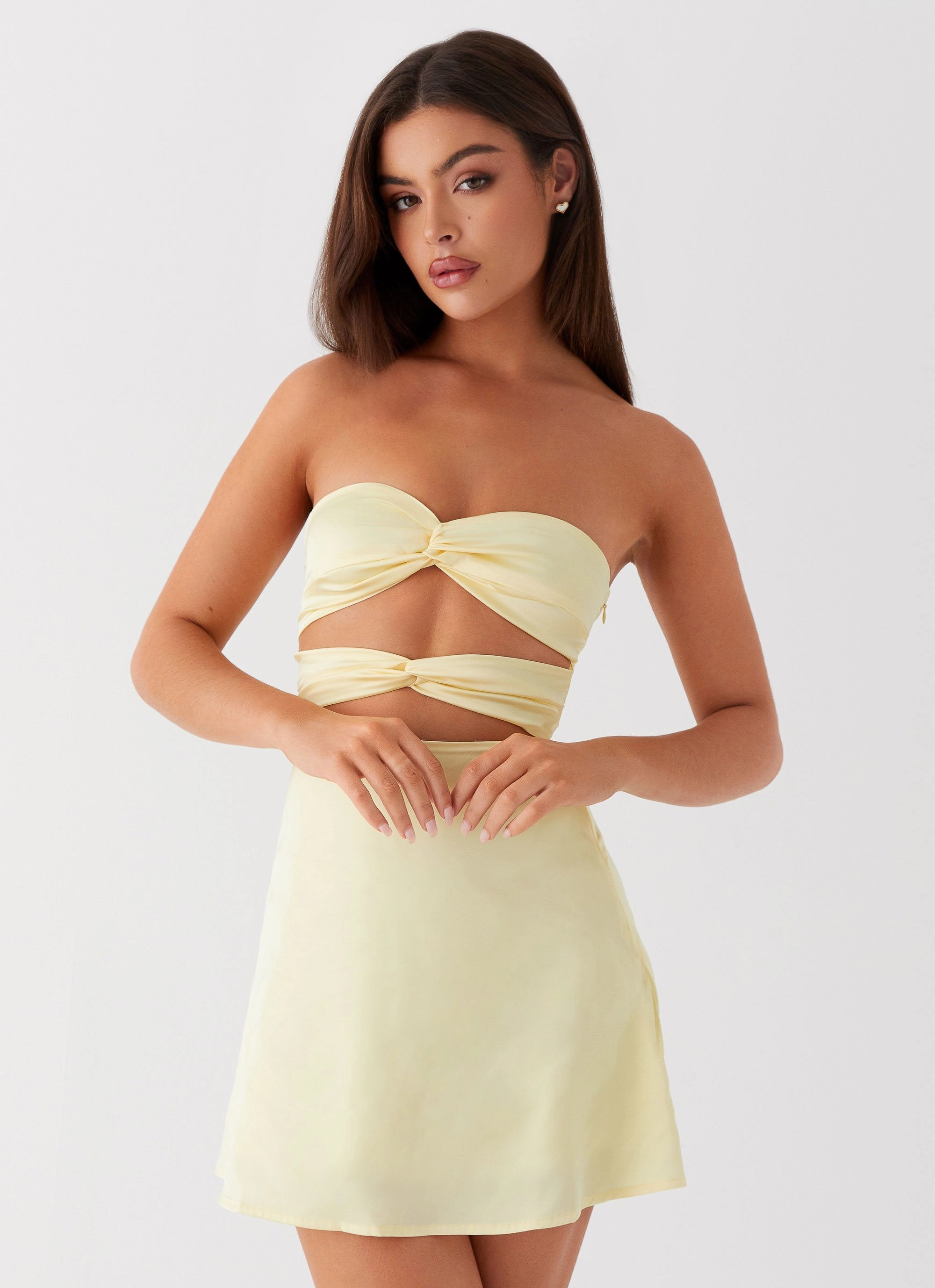 Chic casual Tianna Mini Dress - Yellow