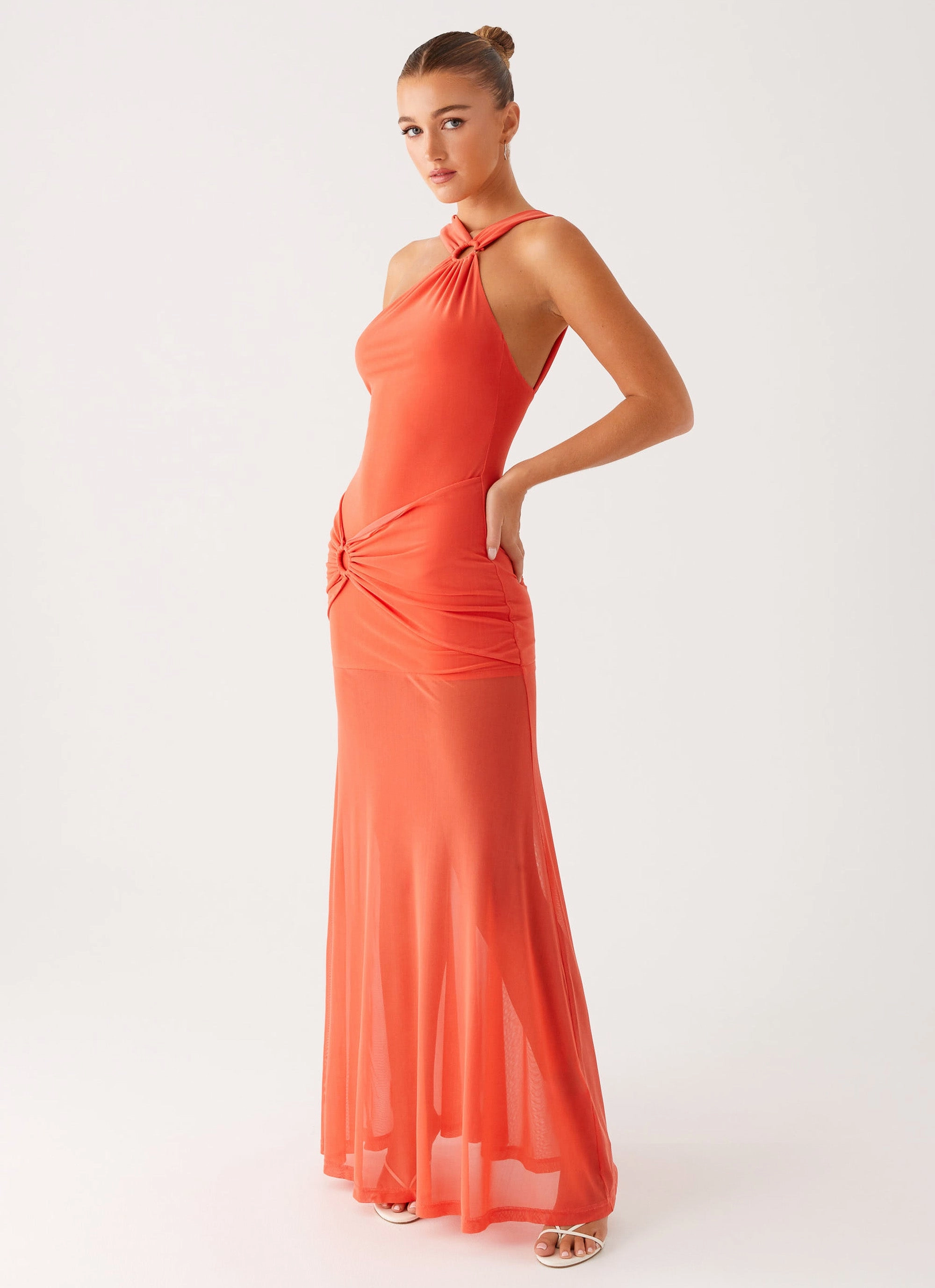 Kavala Maxi Dress - Coral Comfortable fit for outings