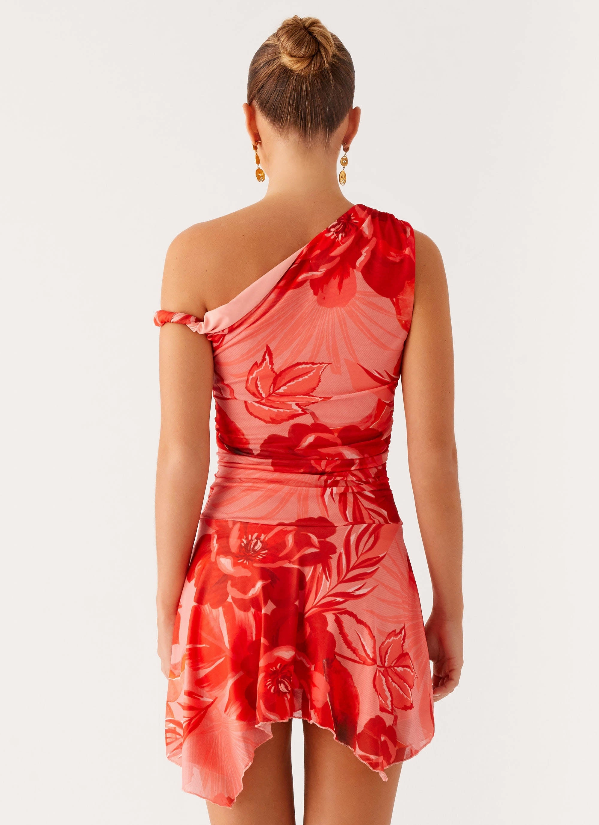 Pure Shape Stylish Choice Wade Mini Dress - Sicily Sunsets Print