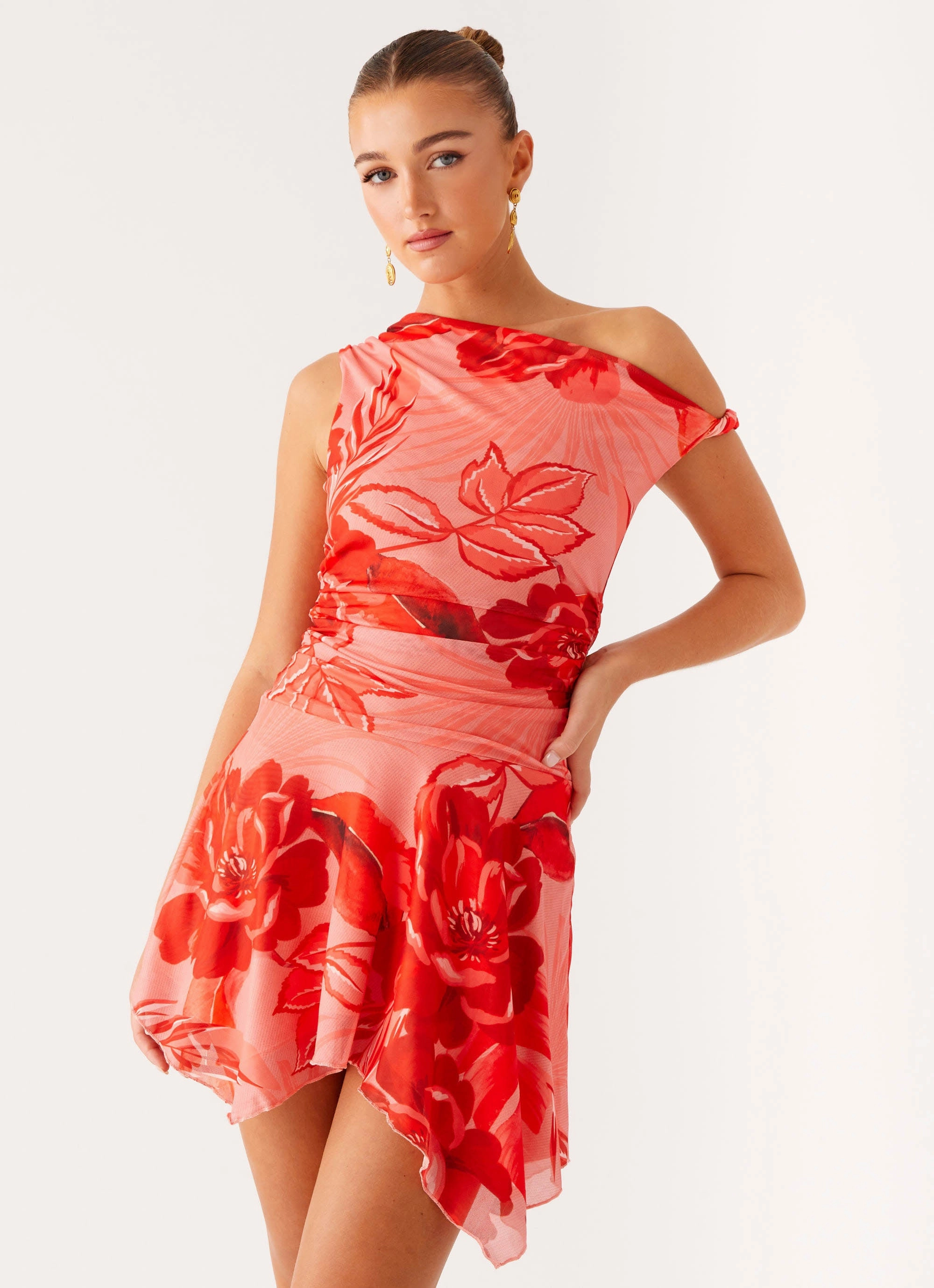 Pure Stitch TearResistantFabric Wade Mini Dress - Sicily Sunsets Print