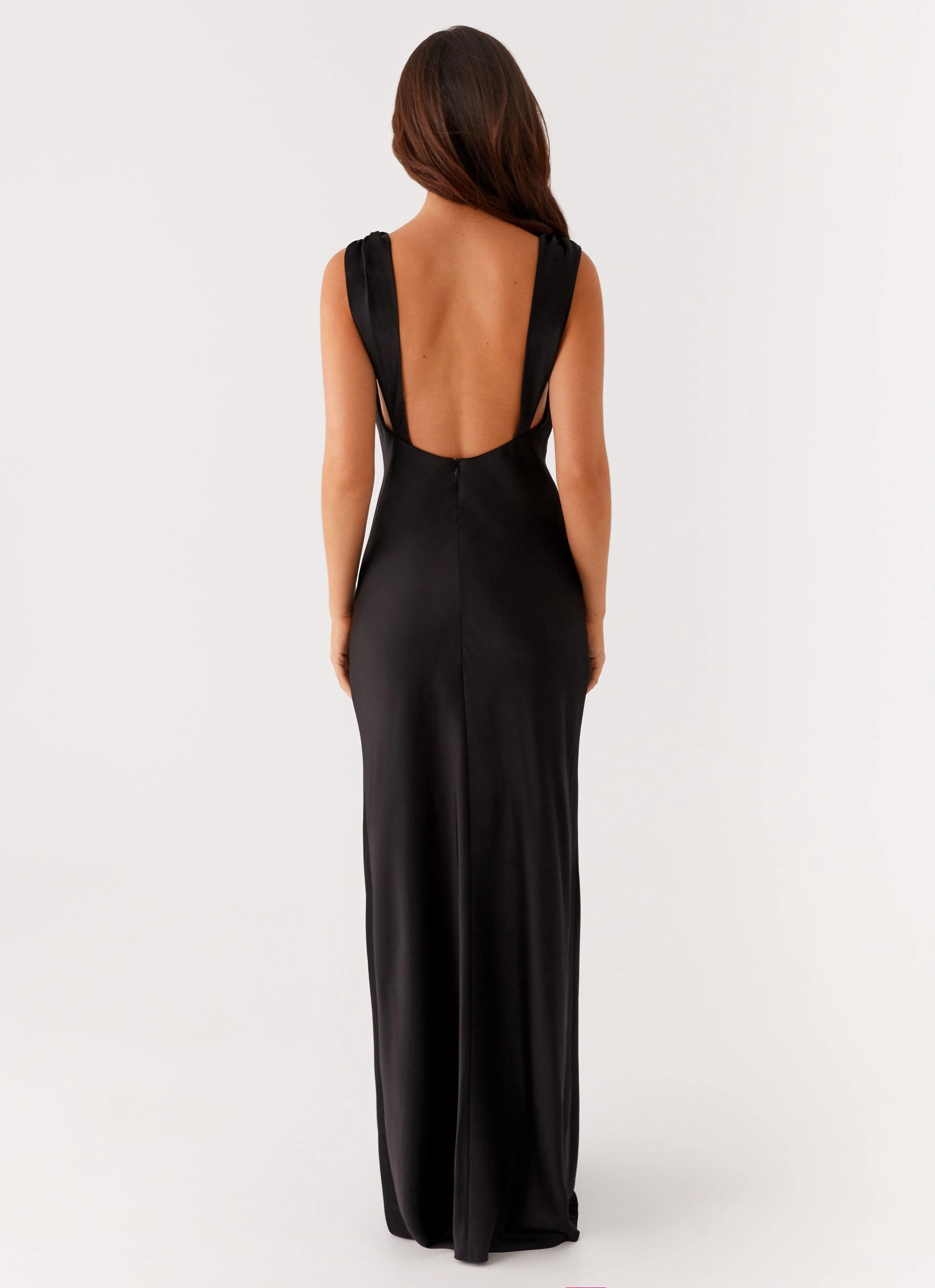 Arya Maxi Dress - Black Bold Statement Refined Feel